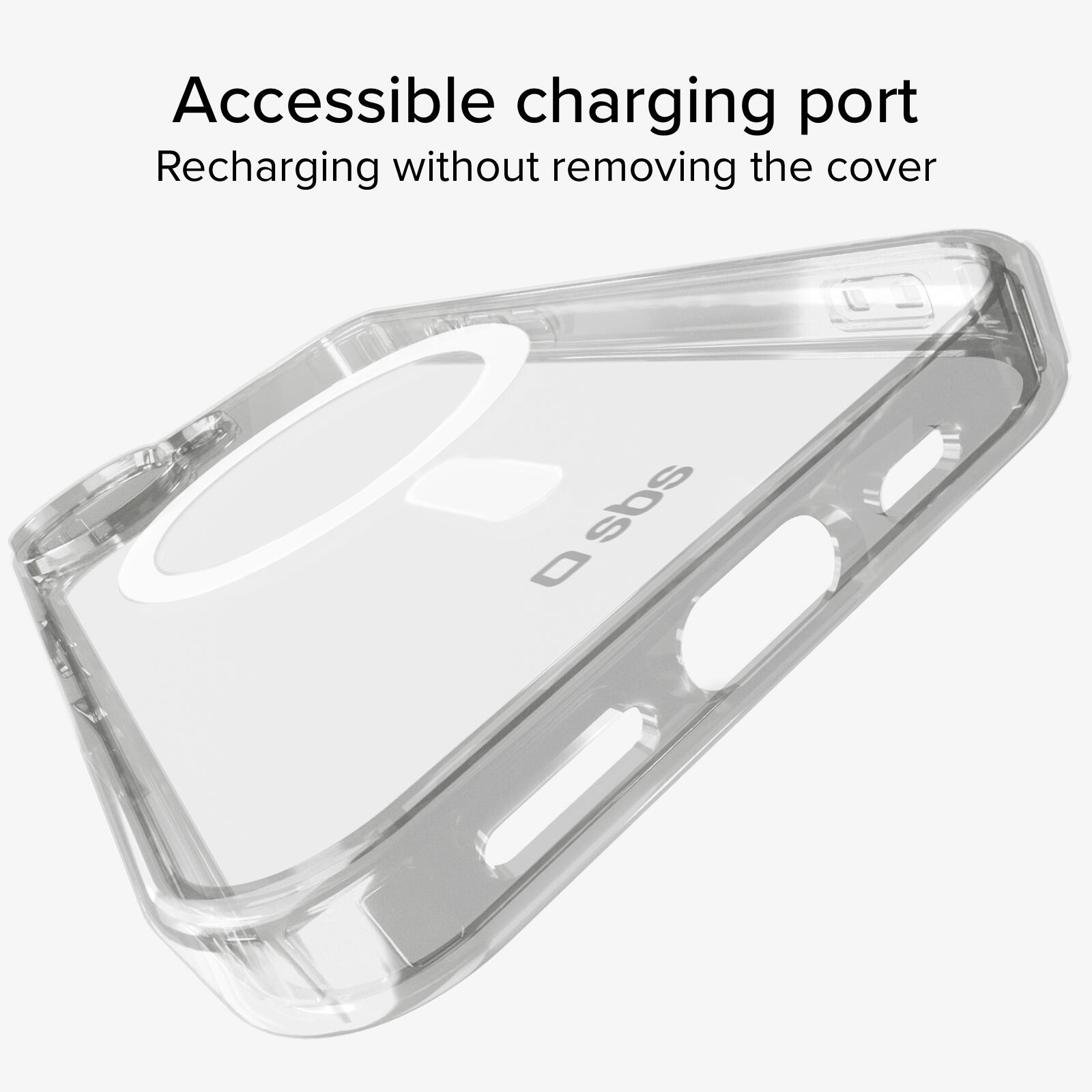 Coque transparente rigide, compatible recharge MagSafe pour iPhone 16 6/7