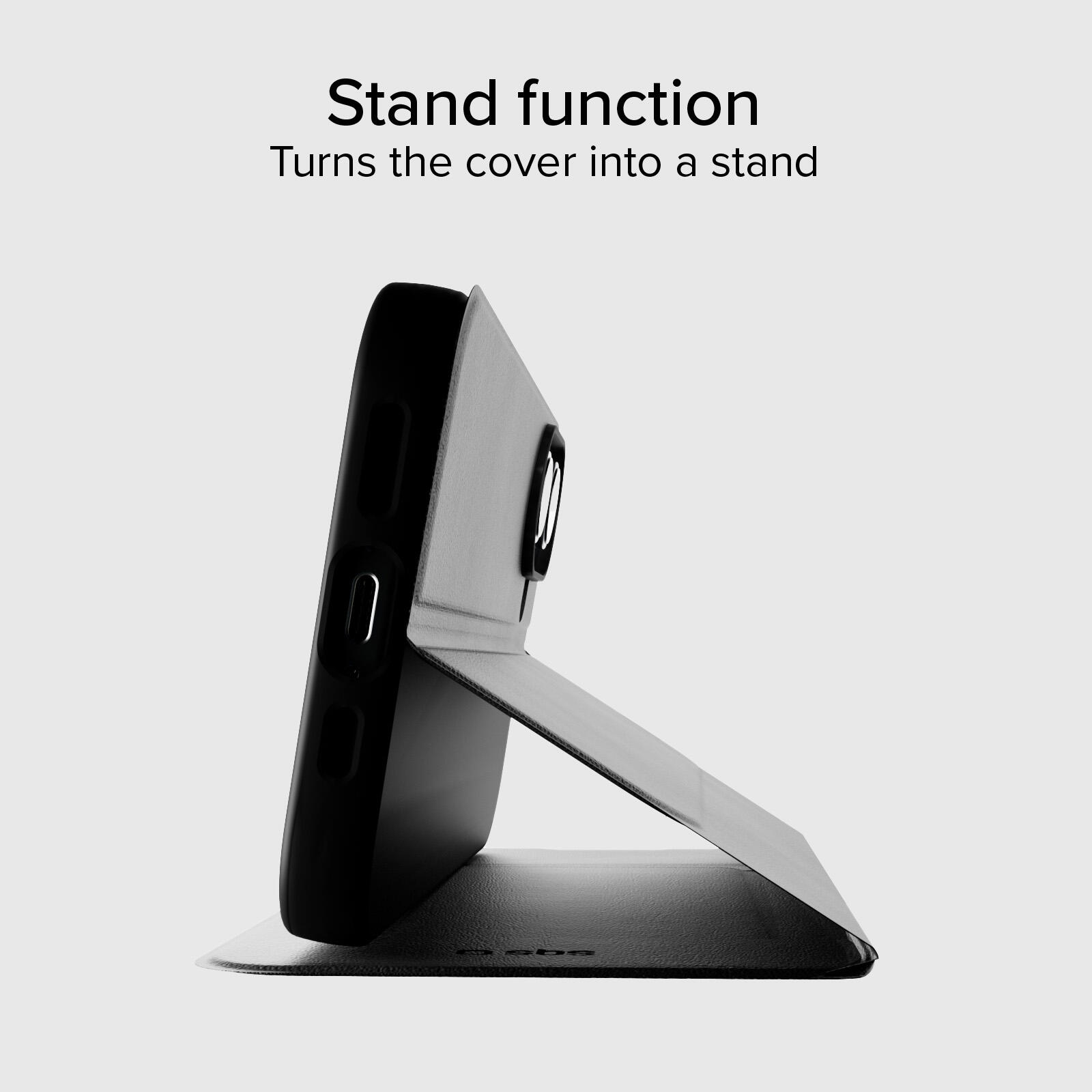 Étui portefeuille avec support et surface douce au toucher pour iPhone 16 4/7