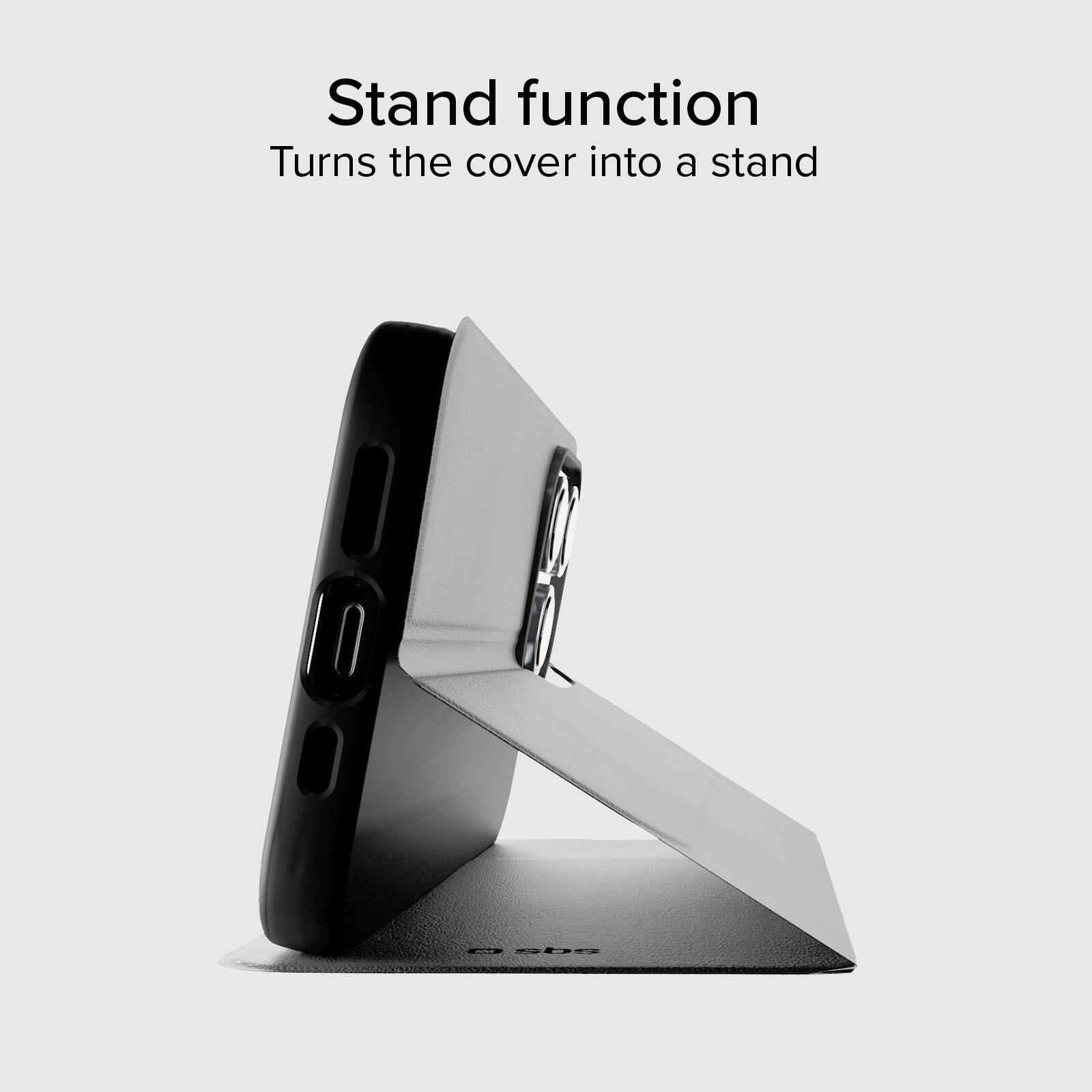 Étui portefeuille avec support pour iPhone 16 Pro Max 4/7