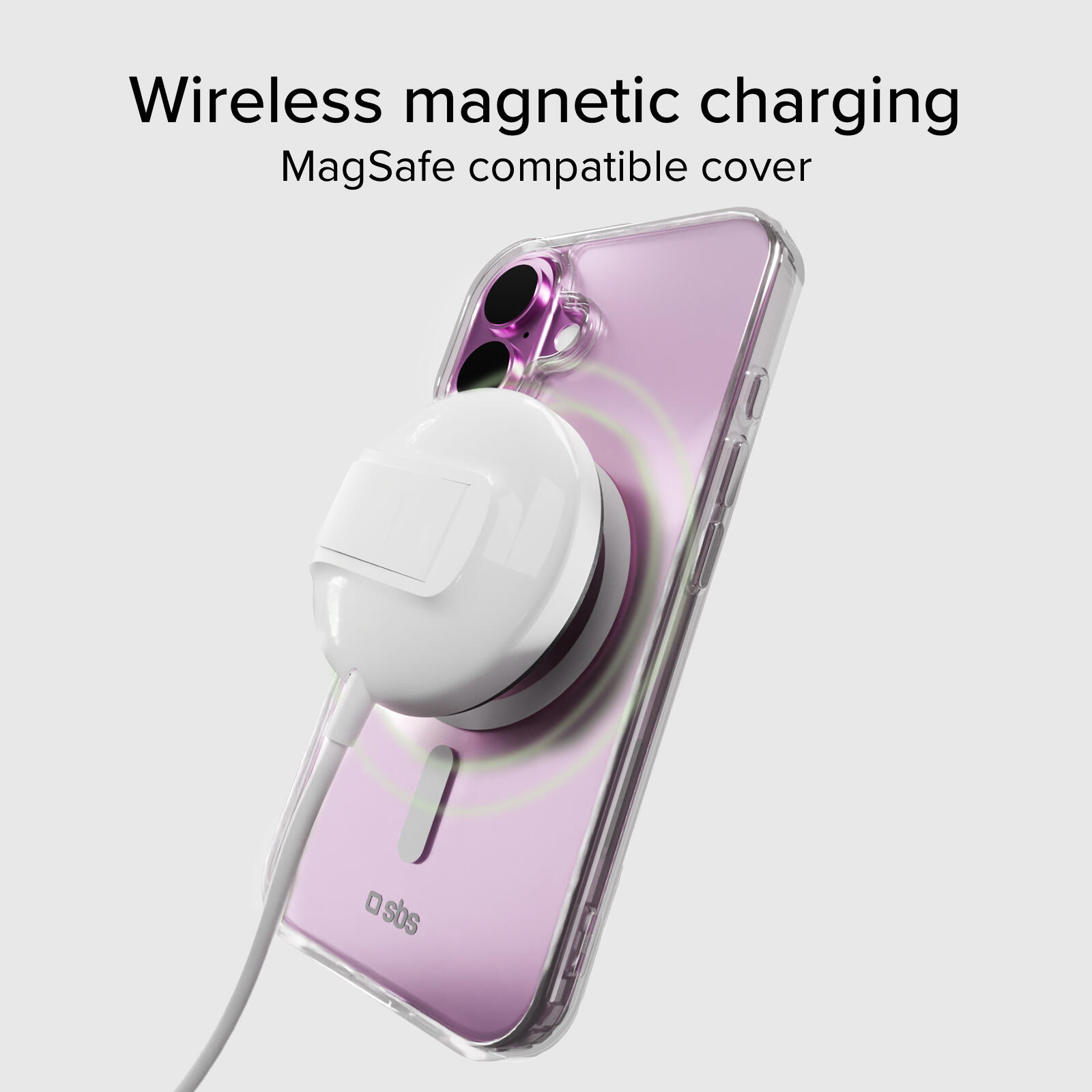Coque transparente rigide, compatible recharge MagSafe pour iPhone 16 5/7