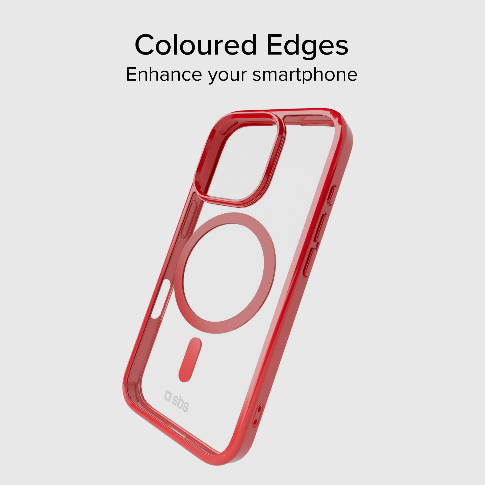 Coque iPhone 16 Pro bords colorés compatible MagSafe 2/7