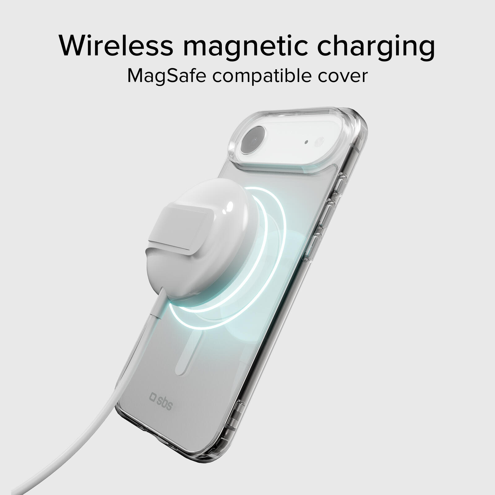 Coque transparente rigide, compatible recharge MagSafe pour iPhone Air 5/7