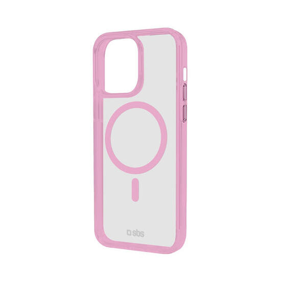 Case voor iPhone 15 Pro met gekleurde Rändern, compatibel met MagSafe Aufladung
