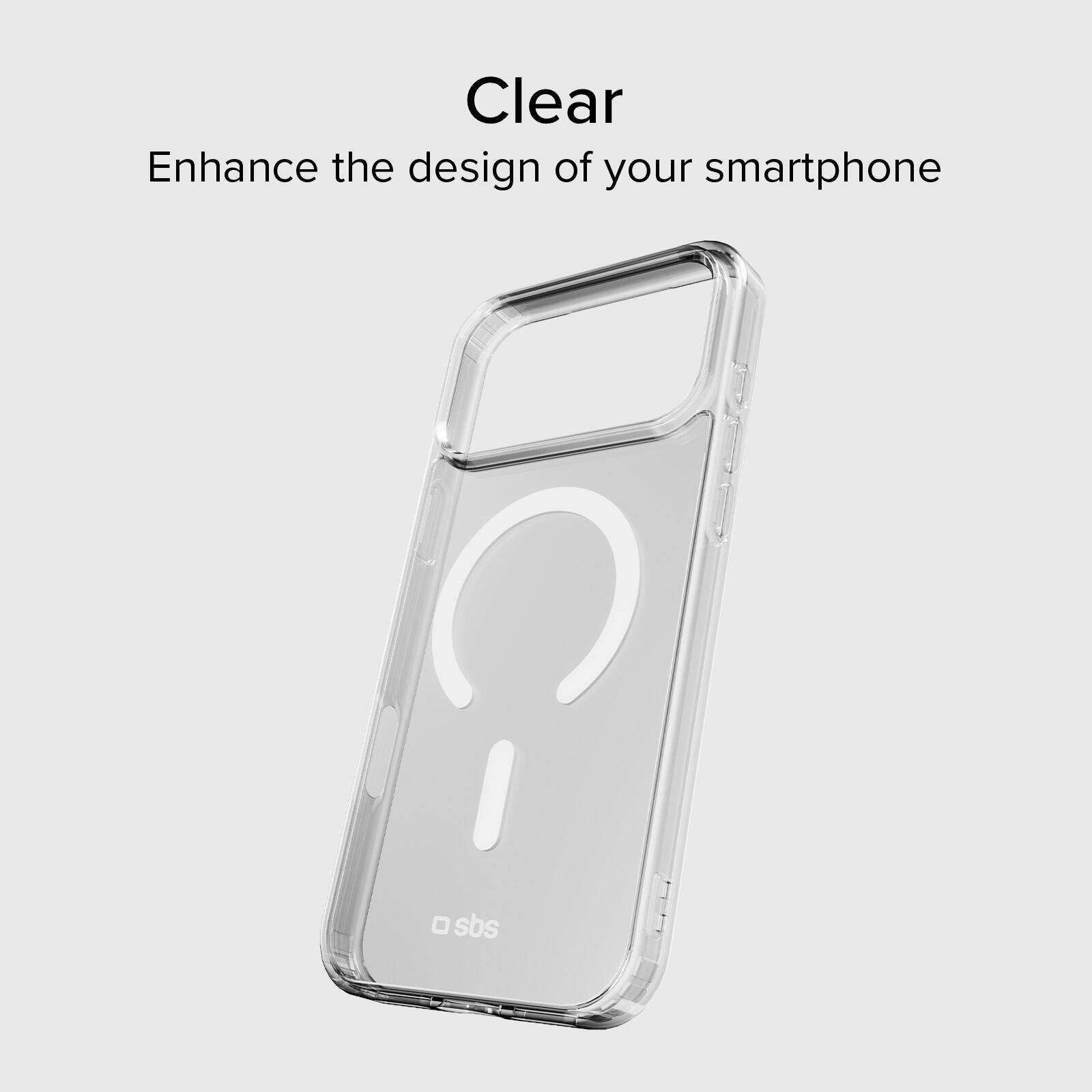 Cover trasparente e sottile per iPhone 17 Pro compatibile con ricarica Magsafe 2/7