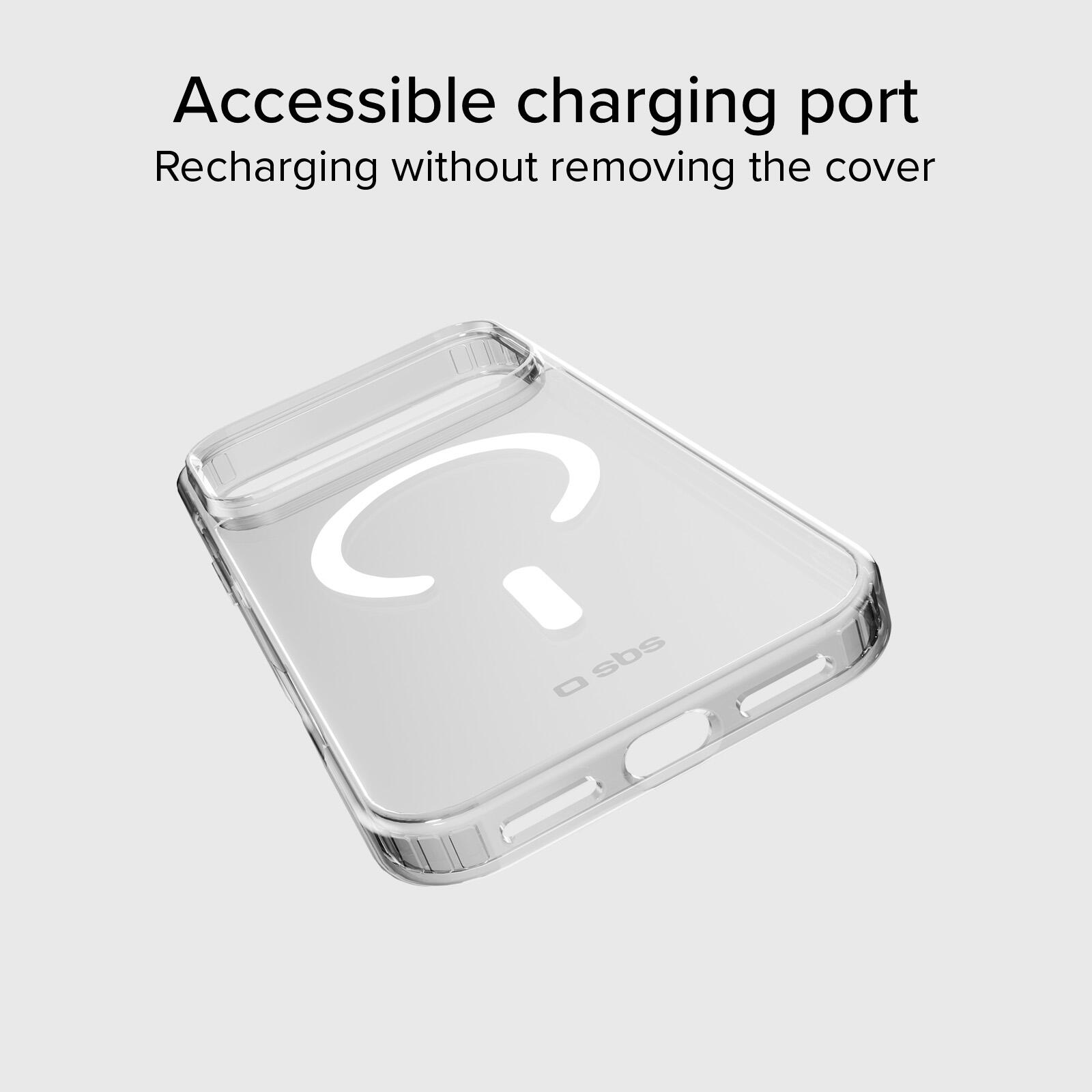 Cover trasparente e sottile per iPhone 17 Pro compatibile con ricarica Magsafe 6/7