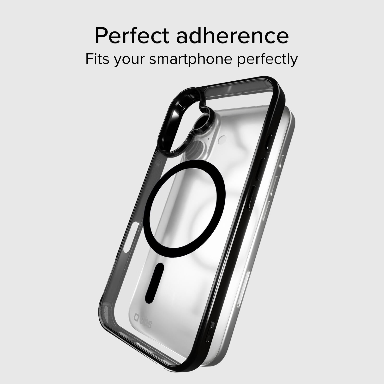 Coque iPhone 16 Plus bords colorés compatible MagSafe 3/7