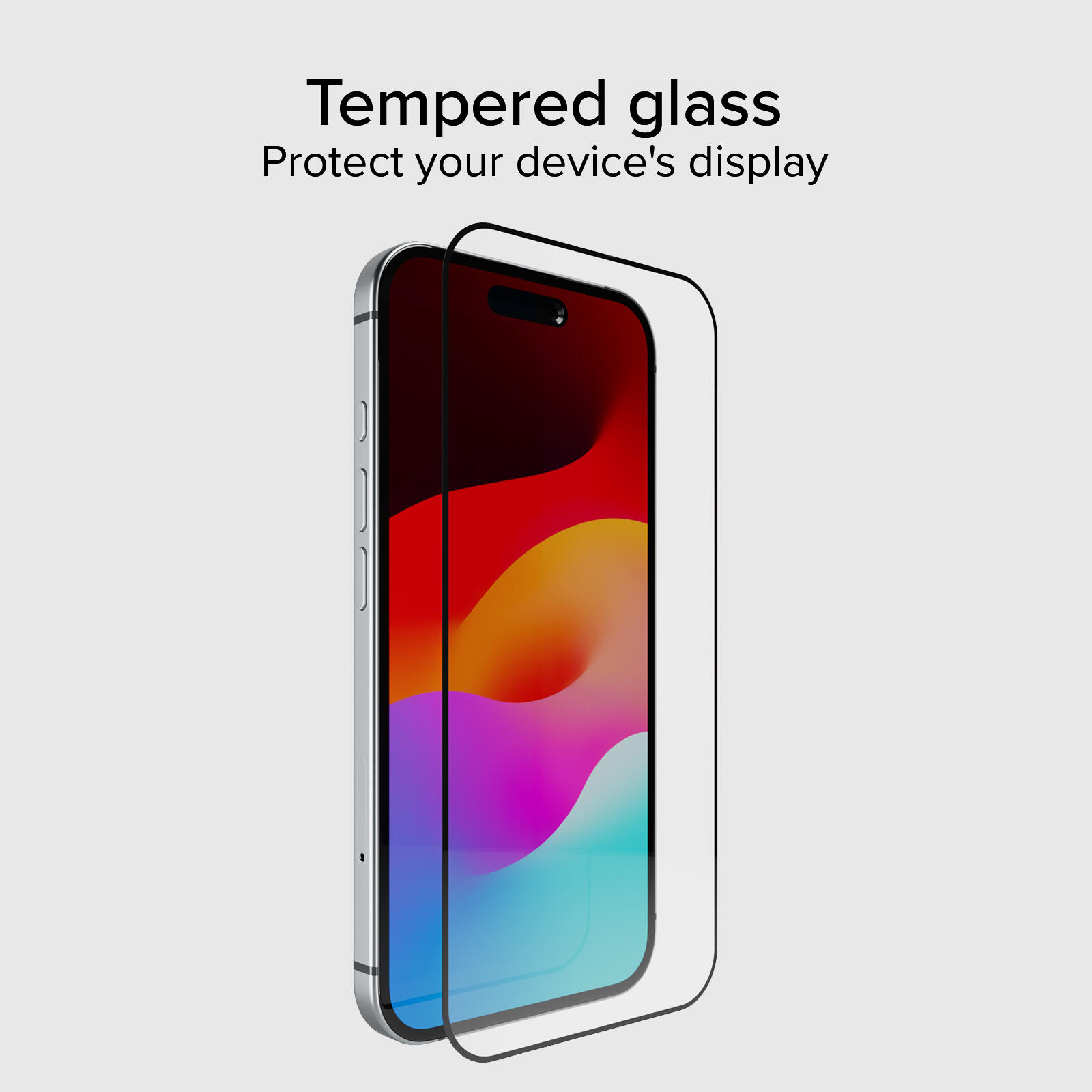 Glass screen protector Full Cover per iPhone 16/15 2/7