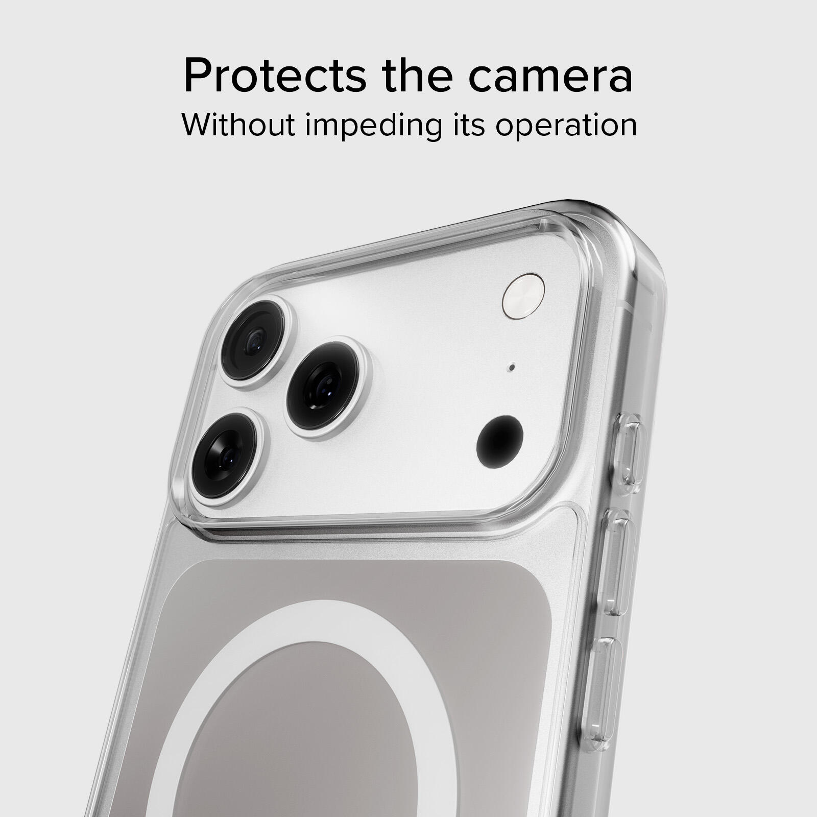 Cover trasparente e sottile per iPhone 17 Pro compatibile con ricarica Magsafe 4/7