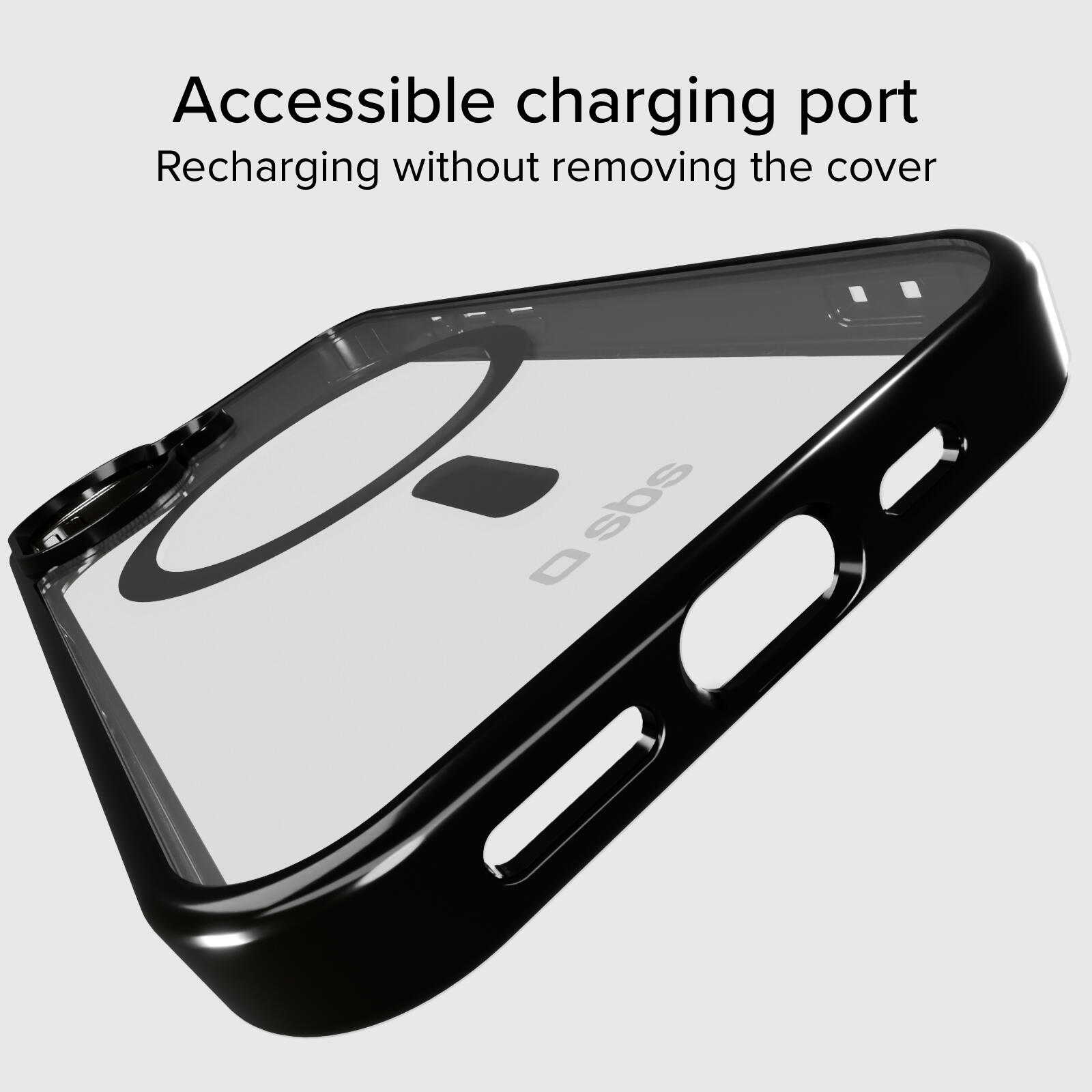 Coque iPhone 16 Plus bords colorés compatible MagSafe 6/7