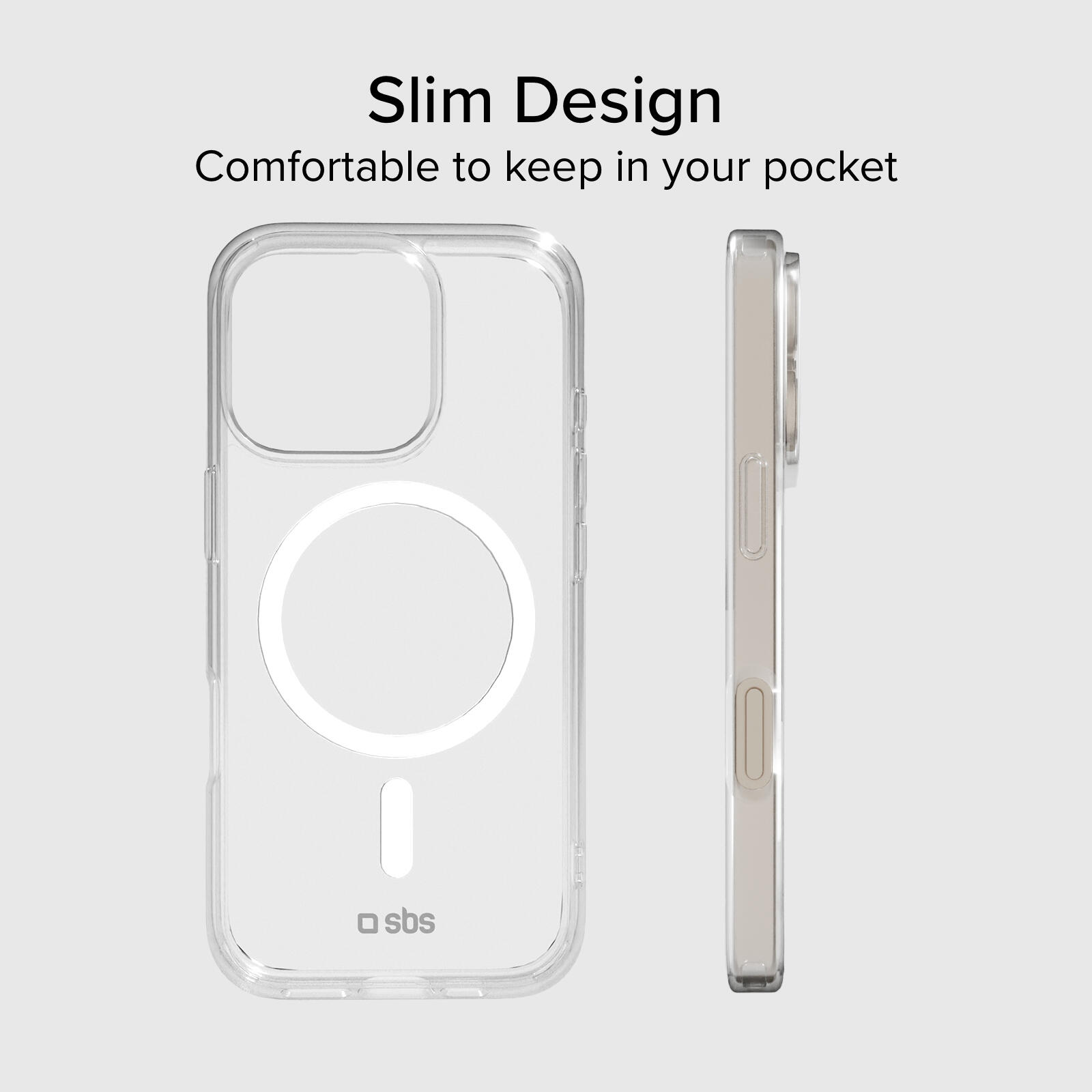 Coque transparente rigide, compatible recharge MagSafe pour iPhone 16 Pro Max 7/7