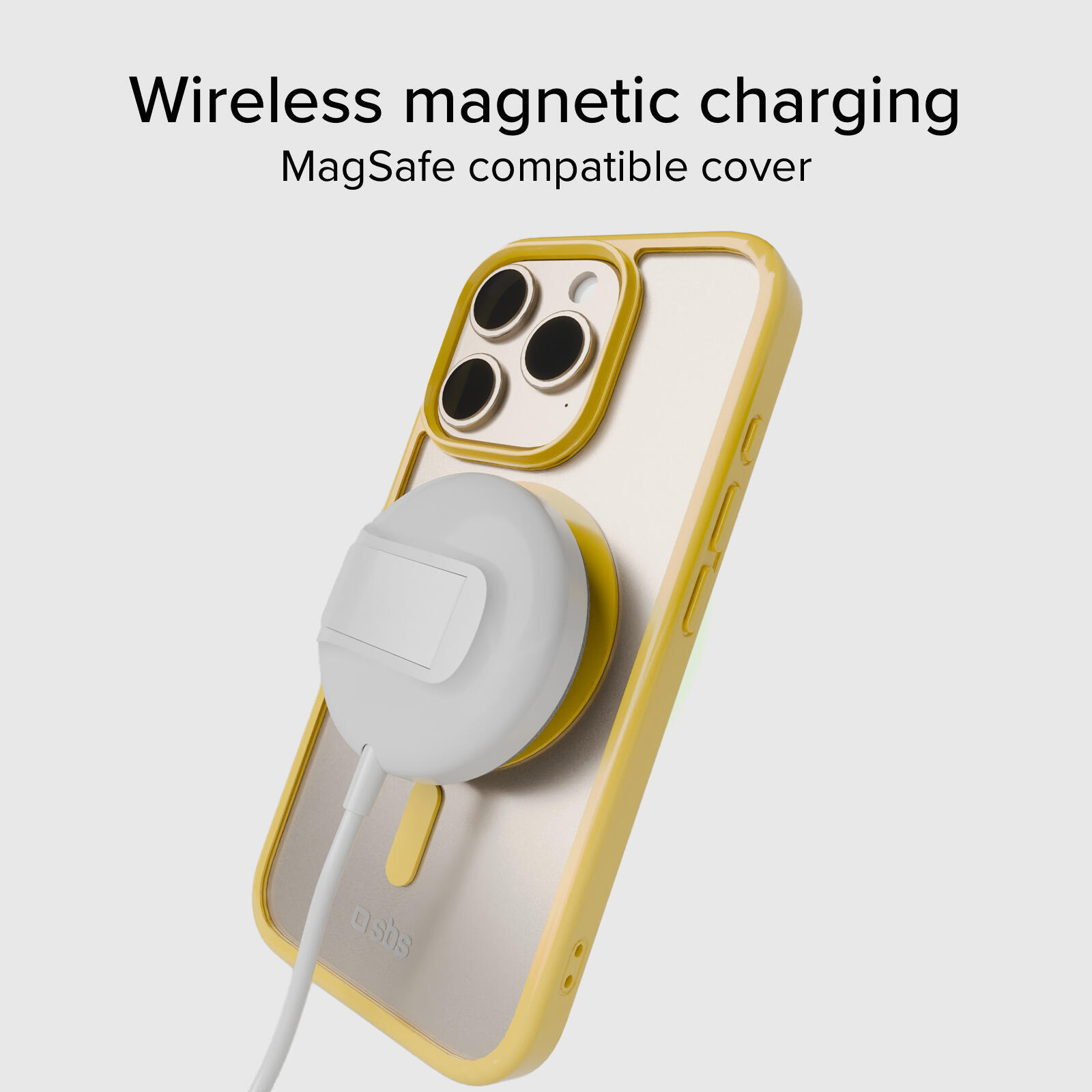 Coque iPhone 16 Pro bords colorés compatible MagSafe 5/7