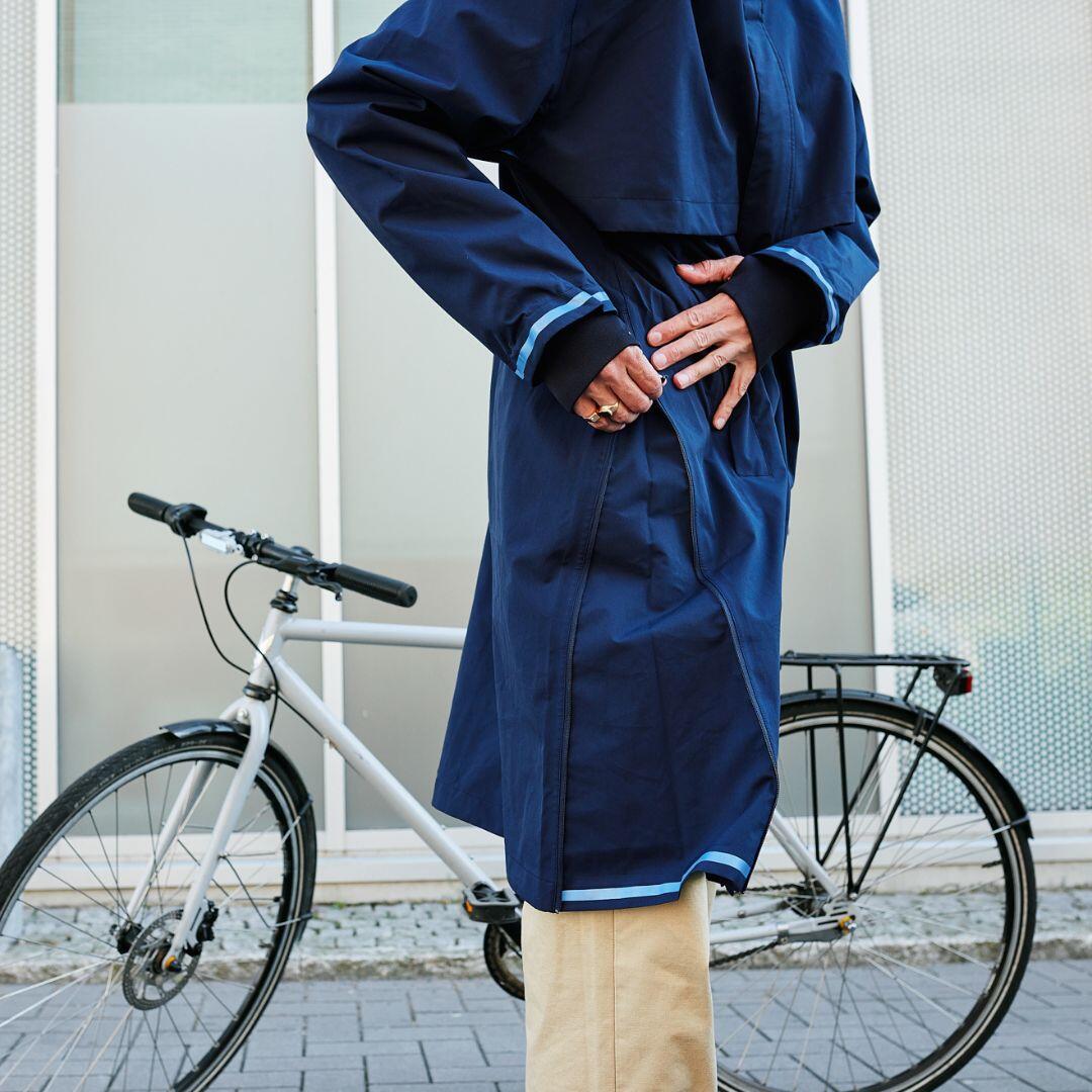 Weathergoods Sweden Imbris oversized waterdichte fietsregenjas donker groen 3/7