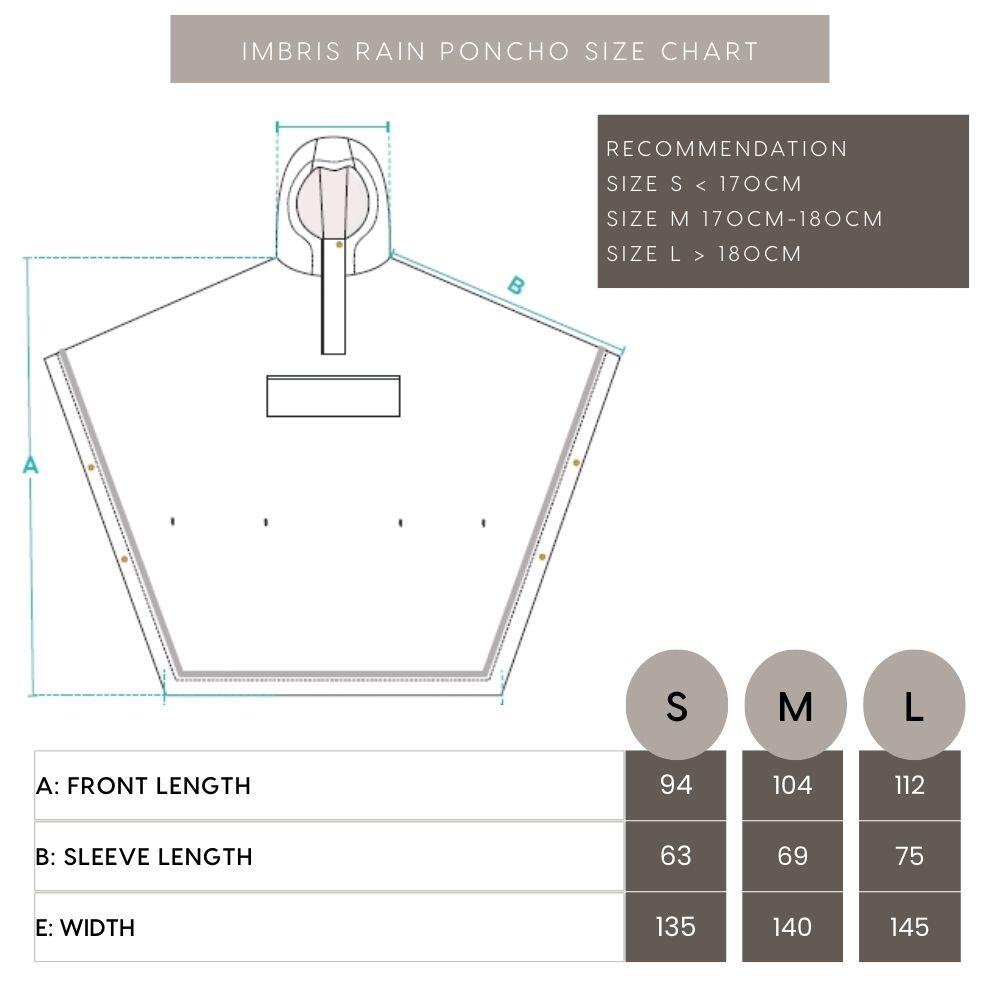 Weathergoods Sweden Poncho Imbris impermeabile blu L 7/7