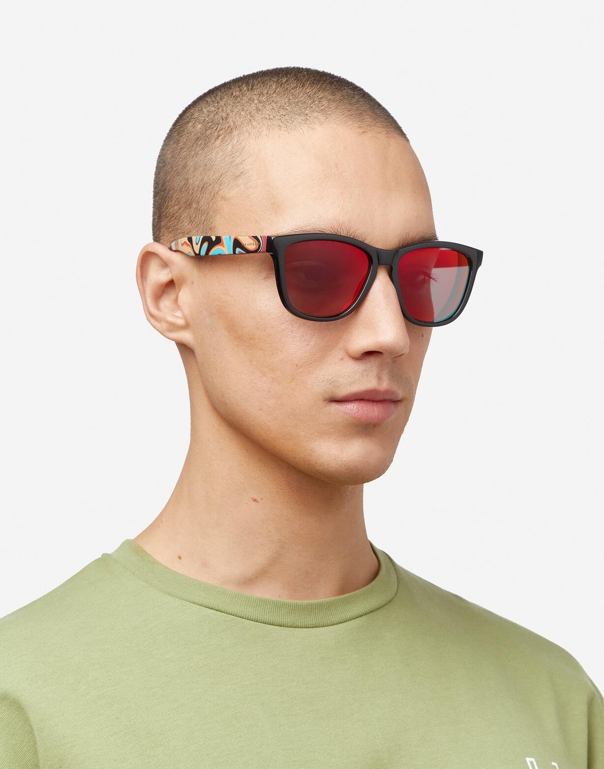 HAWKERS Lunettes de soleil pour Homme et Femme POLARIZED PSYCHEDELIC RUBY ONE 6/7