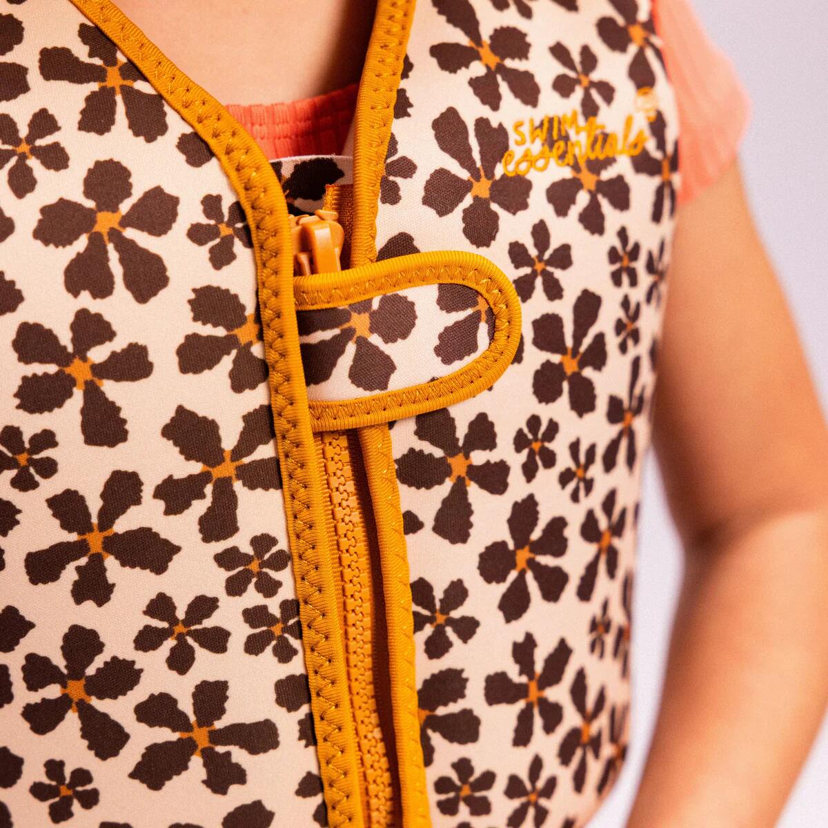 Gilet de bain - Orange - Wild Flower - 2/3 Ans 4/6