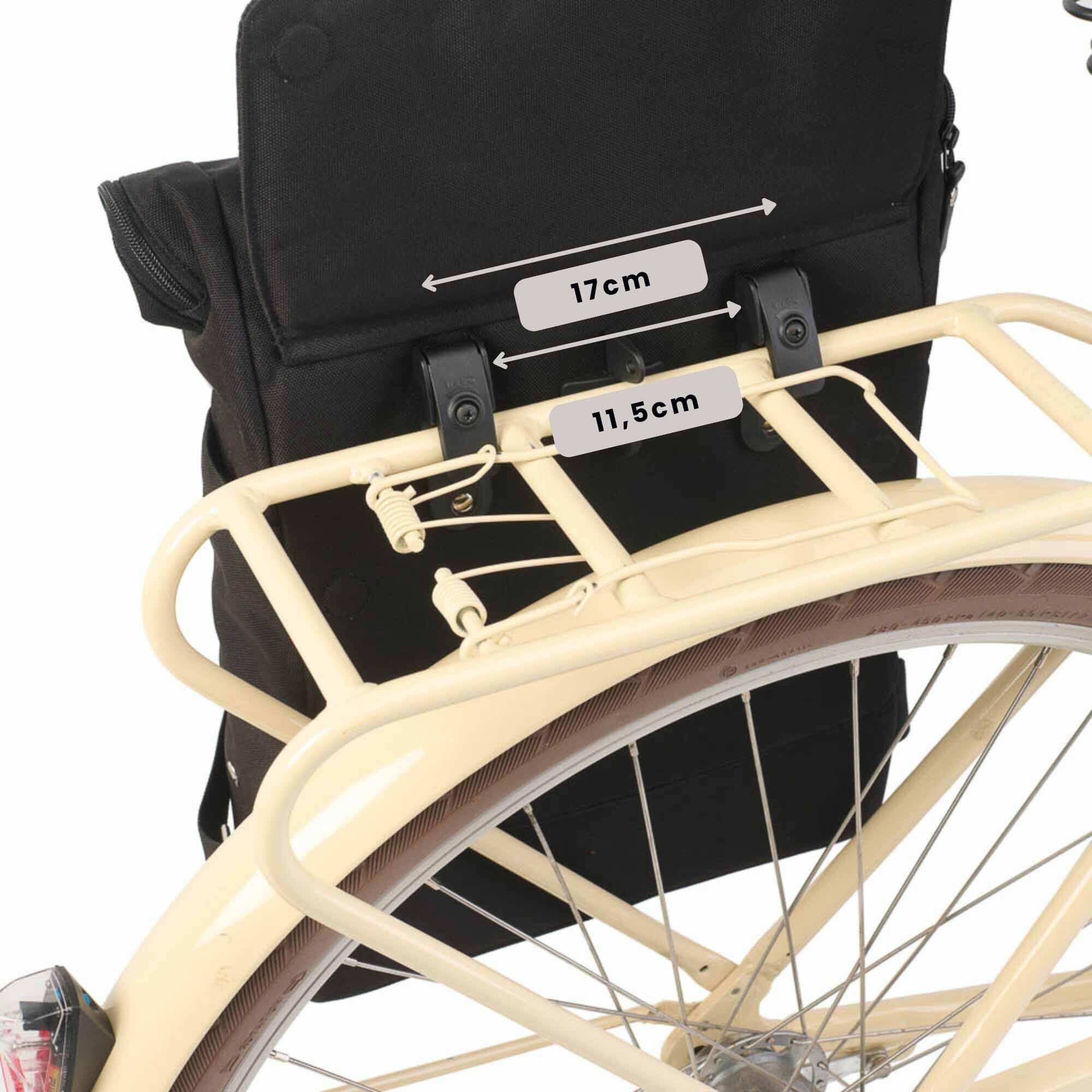 Weathergoods Sweden CITY Bikepack borsa impermeabile convertibile nera 6/6