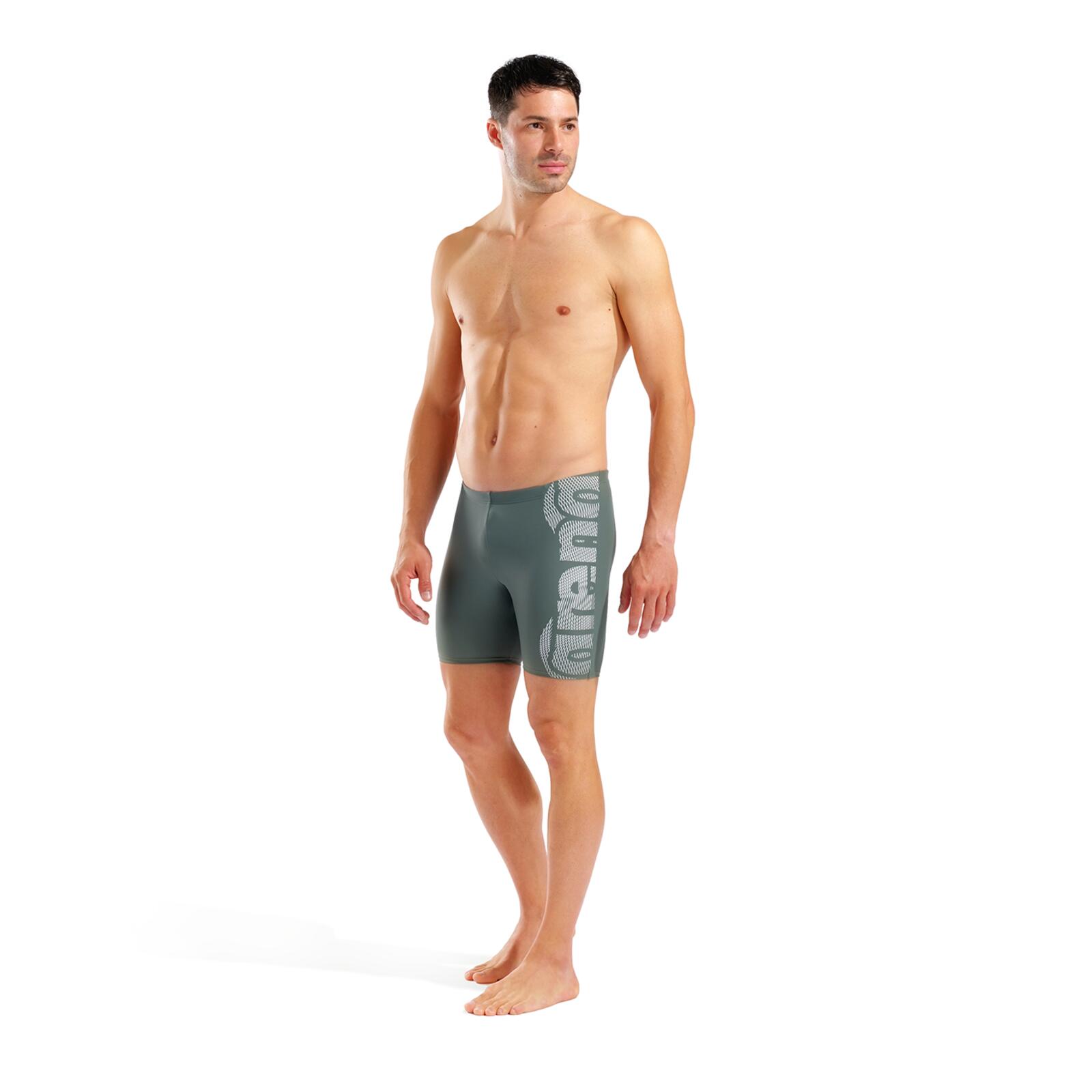 Badehose schnelltrocknend chlorbeständig Herren - Swim Mid Jammer Graphic 7/7