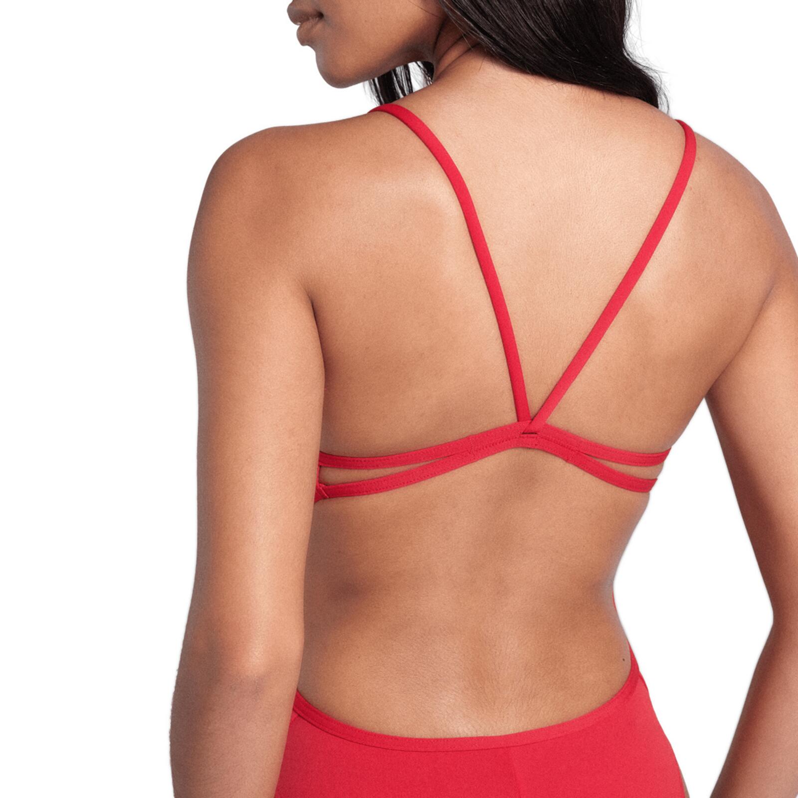 Maillot de Bain Arena Team Dos Lace Uni Rouge Femme 7/7