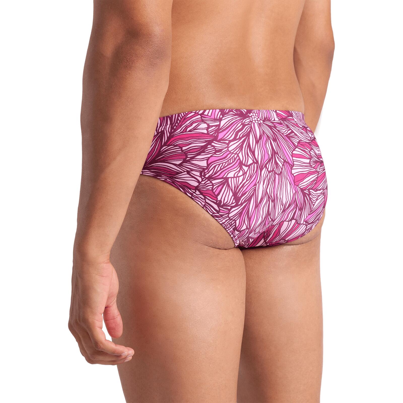 Pool-Flip-Flops Arena Pink Dahlia Swim Briefs 7/7