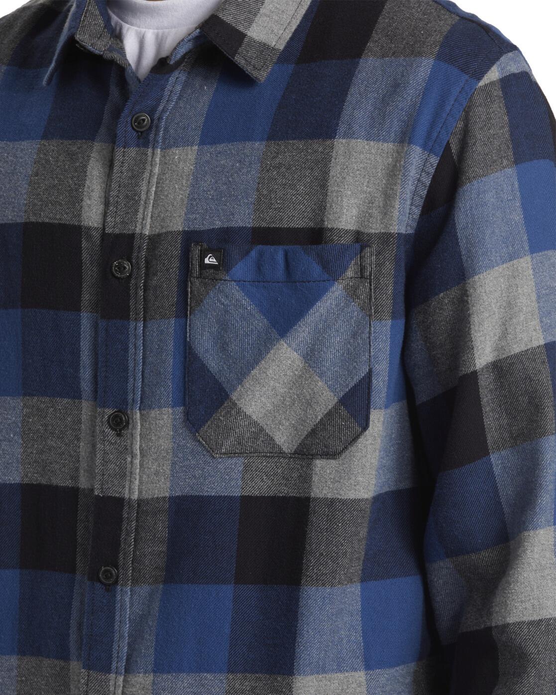 Chemise en flanelle MOTHERFLY Bleu Homme 4/7