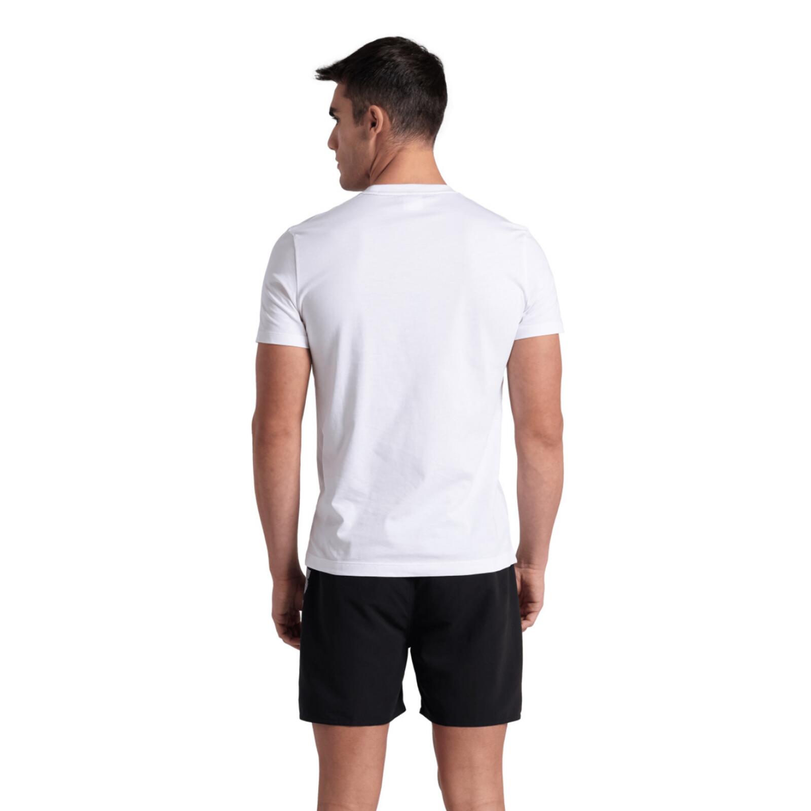 M T-Shirt Solid Cotton - white/water monogram 2/5