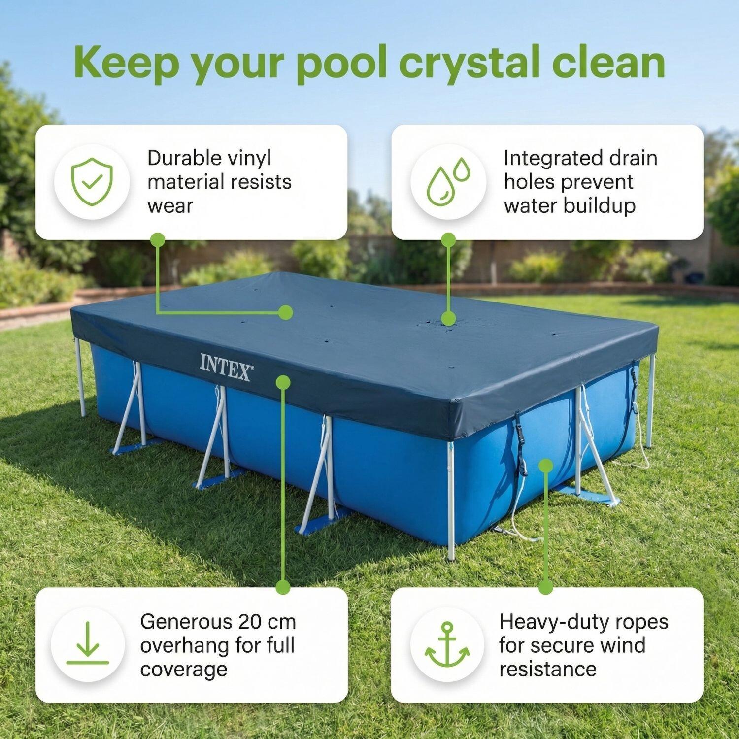 Rechteckiger Frame Pool - 450x220x84 cm - 7-teilig  S74 3/7