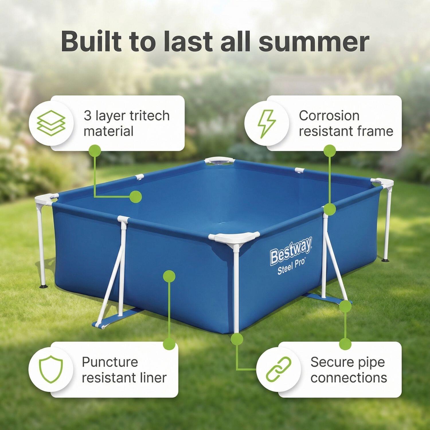 Bestway Steel Pro Rund - 366x76 cm - 7-teilig  S340 6/7