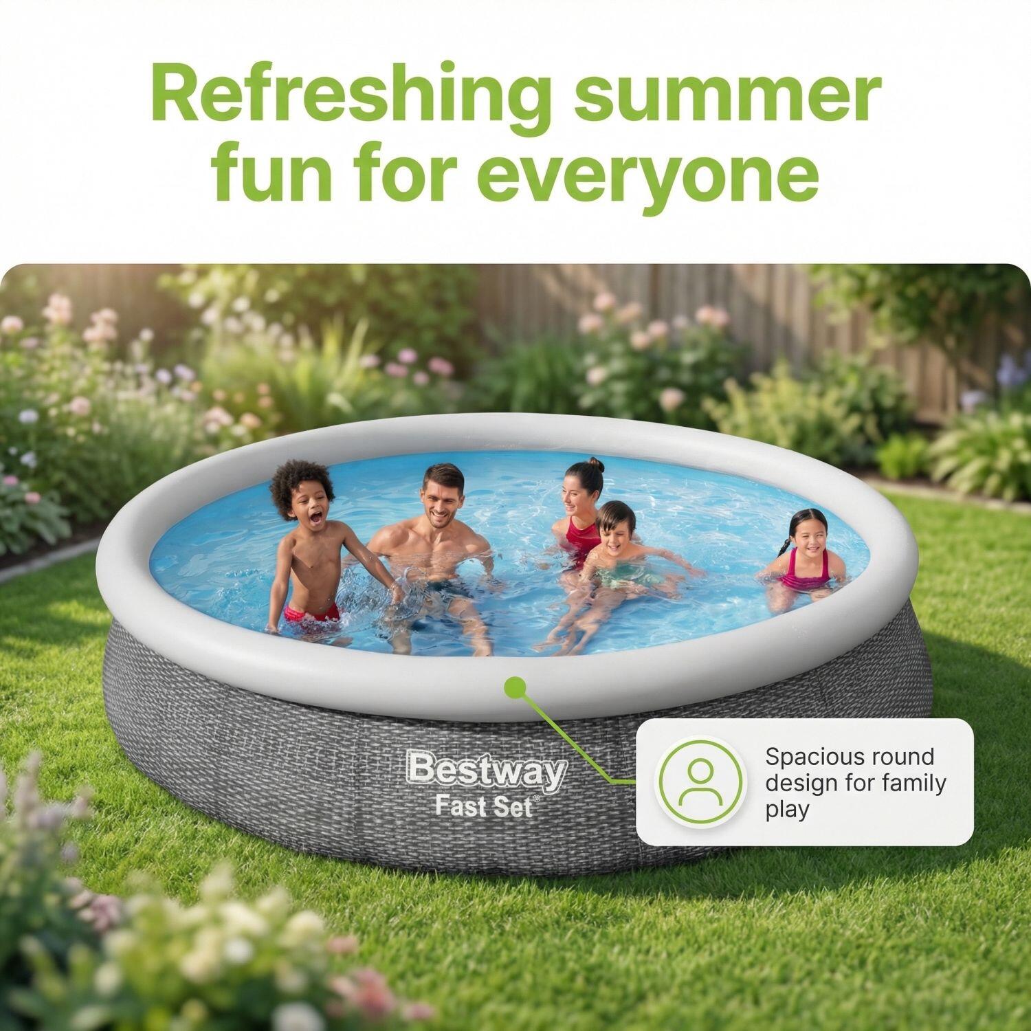 Bestway Fast Set Rund - 366x76 cm - 7-teilig  S184 2/7