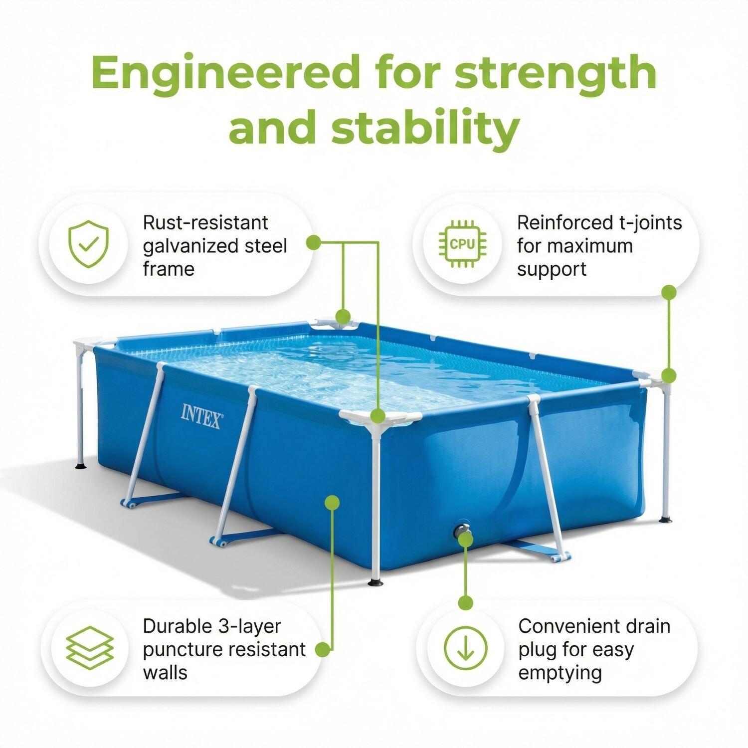 Frame Pool Rund - 305x76 cm - 7-teilig  S309 6/7