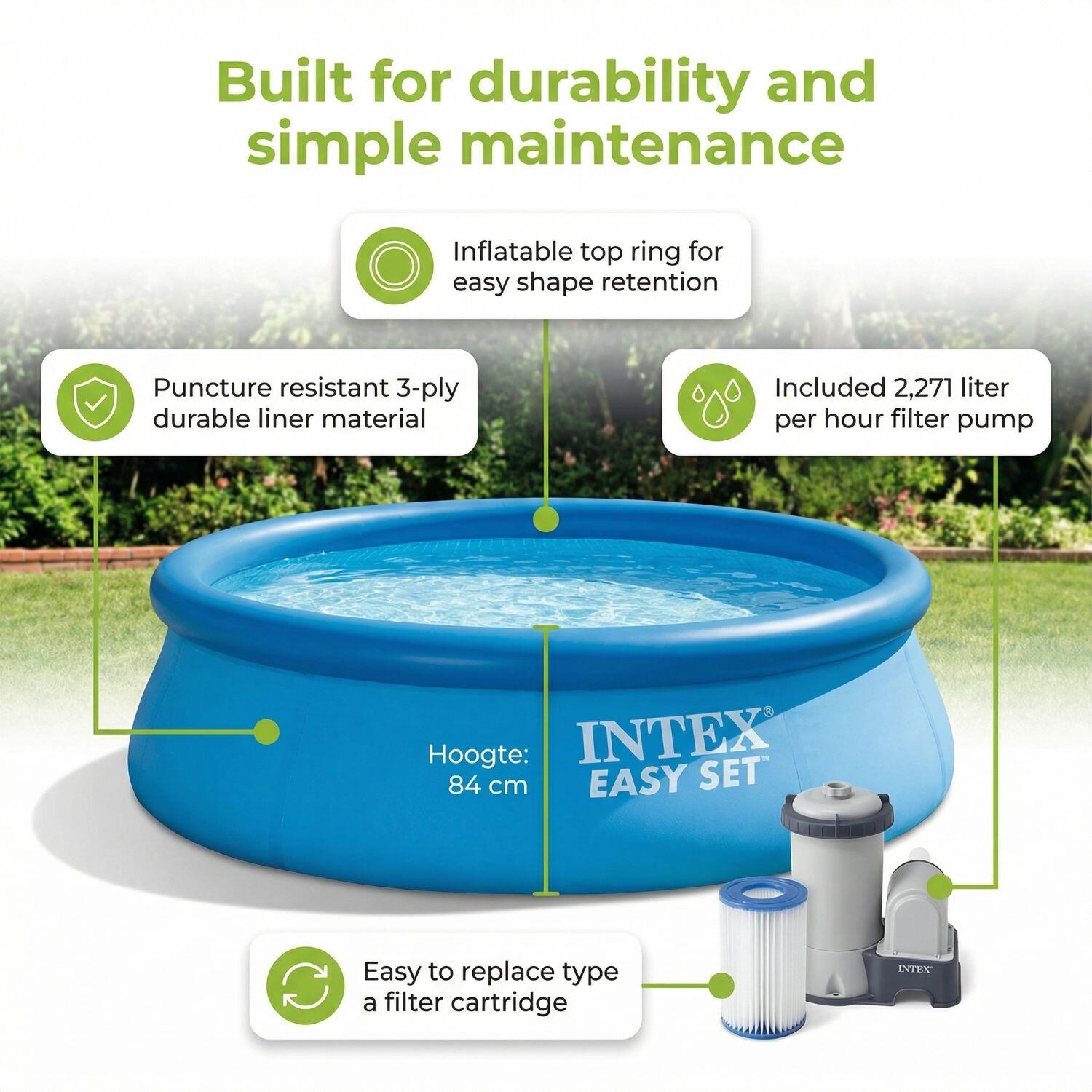 Easy Set Pool Rund - 457x84 cm - 7-teilig  S282 6/7