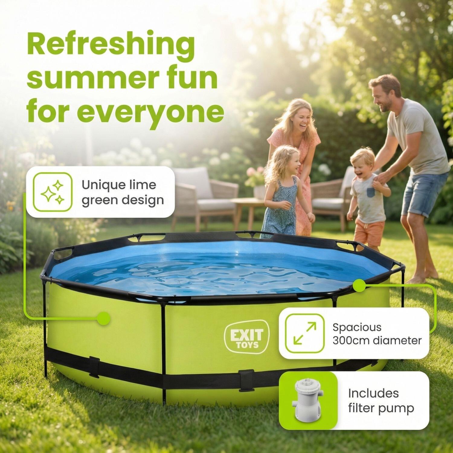 EXIT TOYS Piscina Exit Redonda - 300x76 cm - 7-piezas S220 2/7