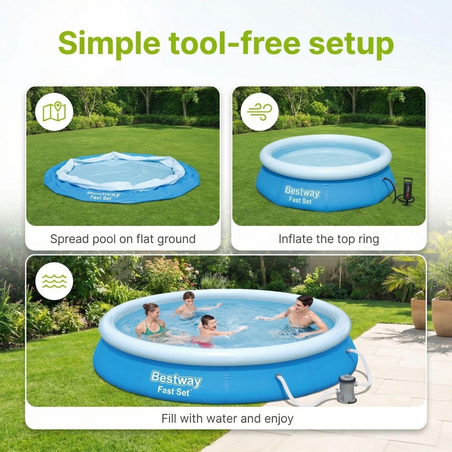 Bestway Fast Set Rund - 366x76 cm - 7-teilig  S224 6/7