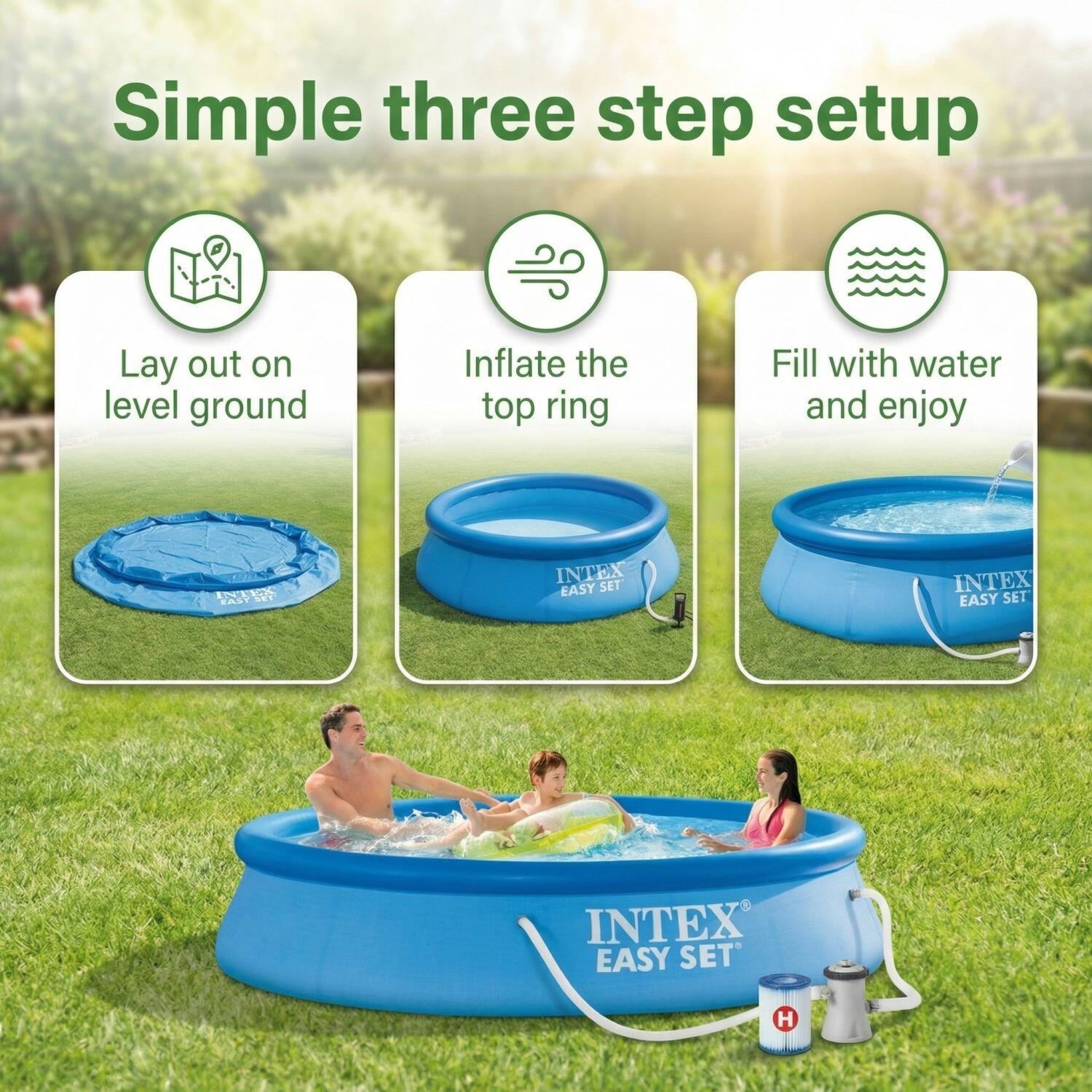 Easy Set Pool Rund - 305x61 cm - 7-teilig  S217 6/7