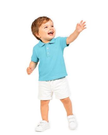 Polo de bebé turquesa
