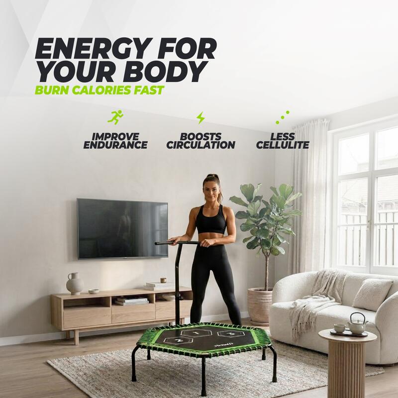 Trambulina Fitness Virtufit Pro - Inaltime Ajustabila