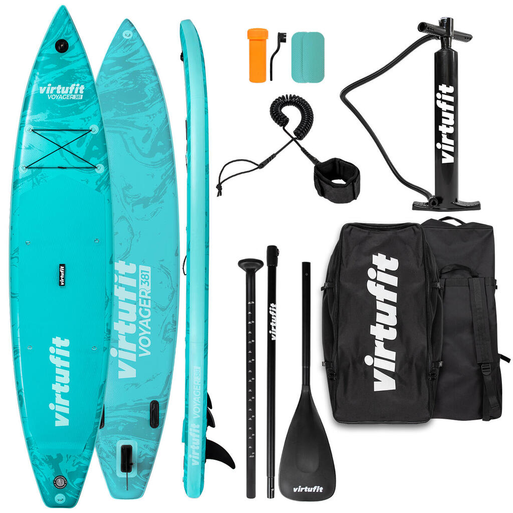 Stand-up Paddle Board Voyager 381 - Turquoise - Including accessories