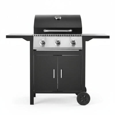 Barbecue a gas a 3 fuochi per giardino e terrazza