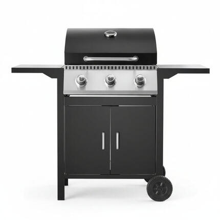 Barbecue à gaz 3 feux pour jardin et terrasse