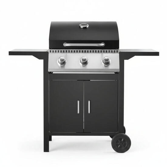 Barbecue a gas a 3 fuochi per giardino e terrazza