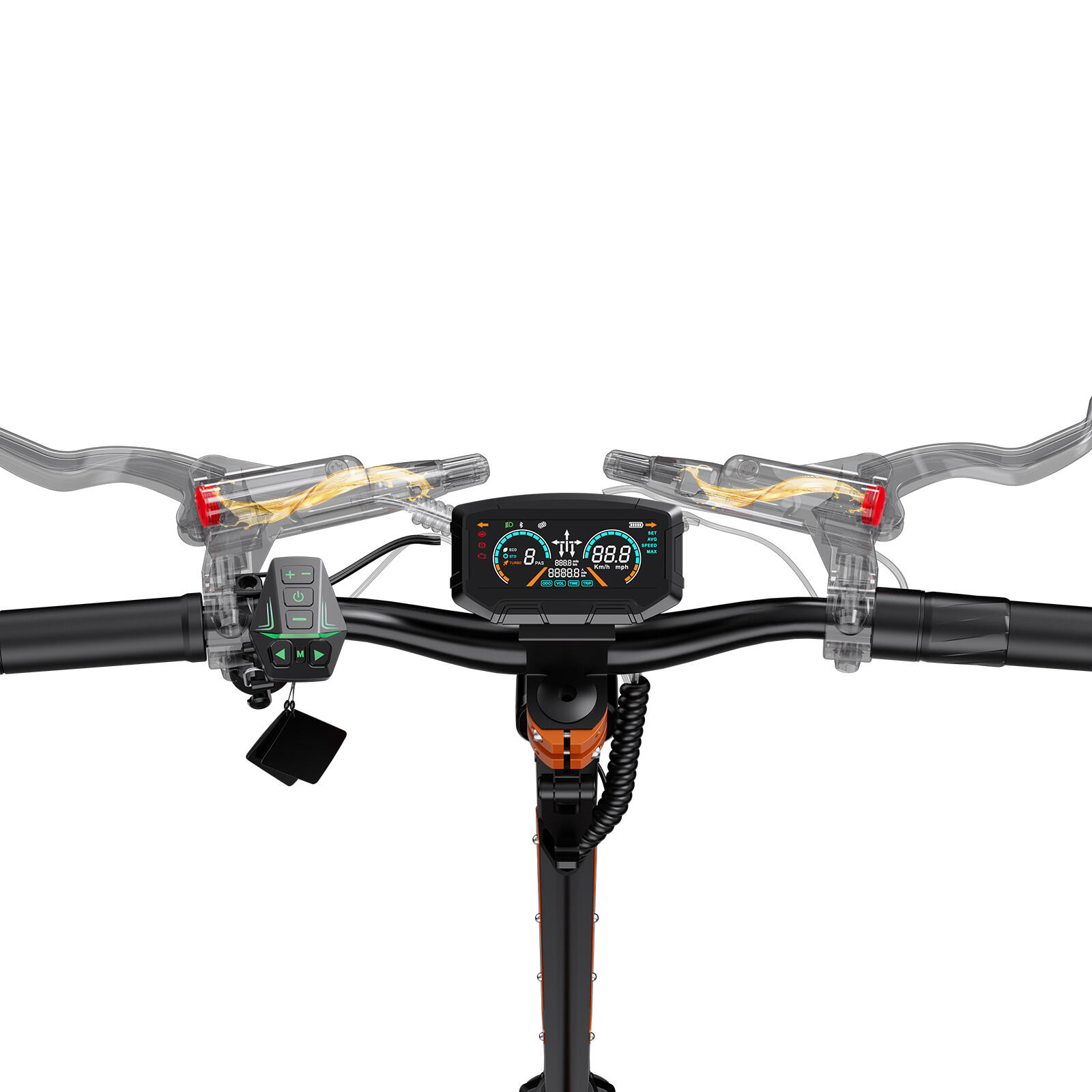 Patinete Elétrico D7 MAX 1800W pico, bat. 27Ah, 26° inclinação, autonomia 120km 2/9