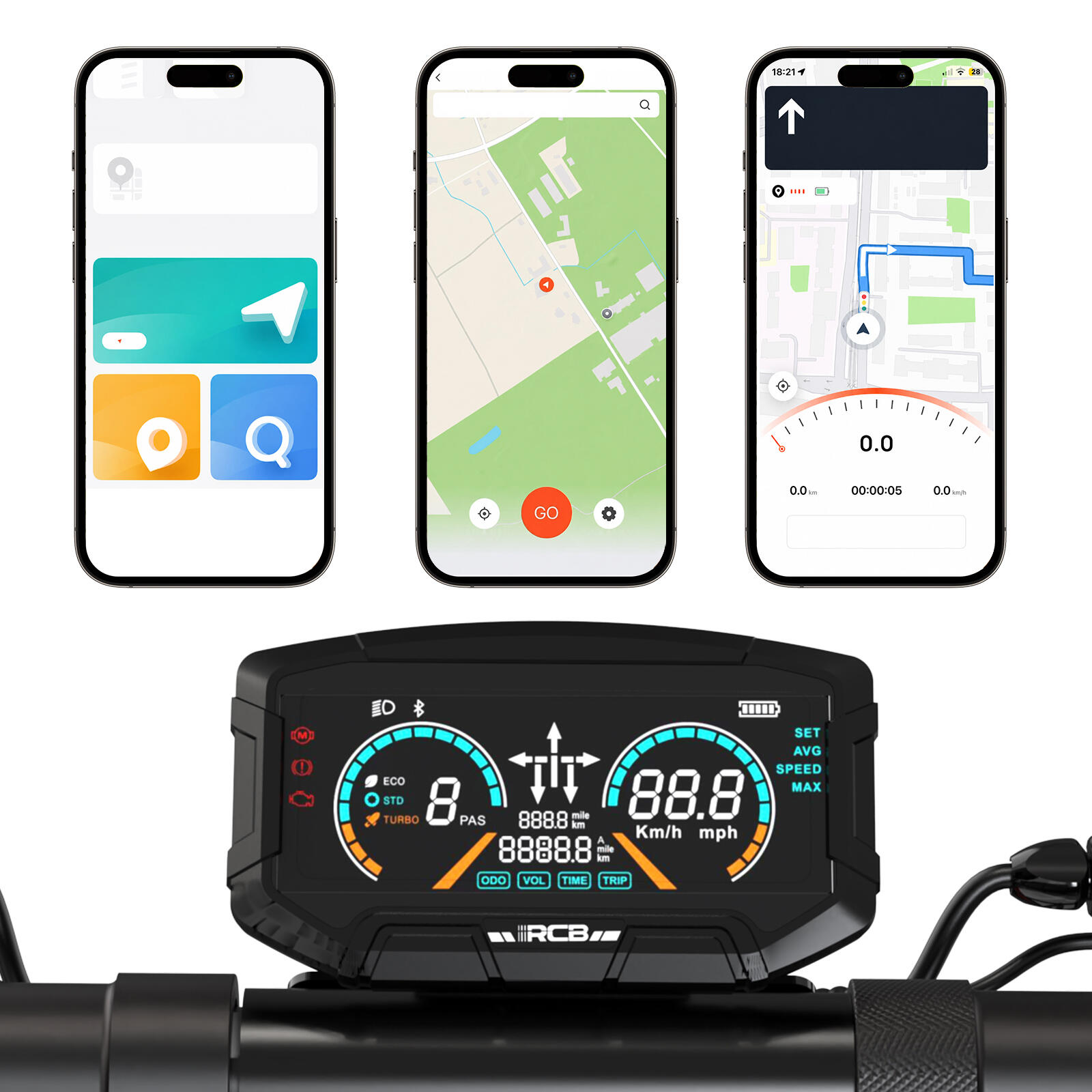 RCB E-Scooter D5PRO Ultra 27Ah mit NFC & Blinkern (110-130 km) 5/6