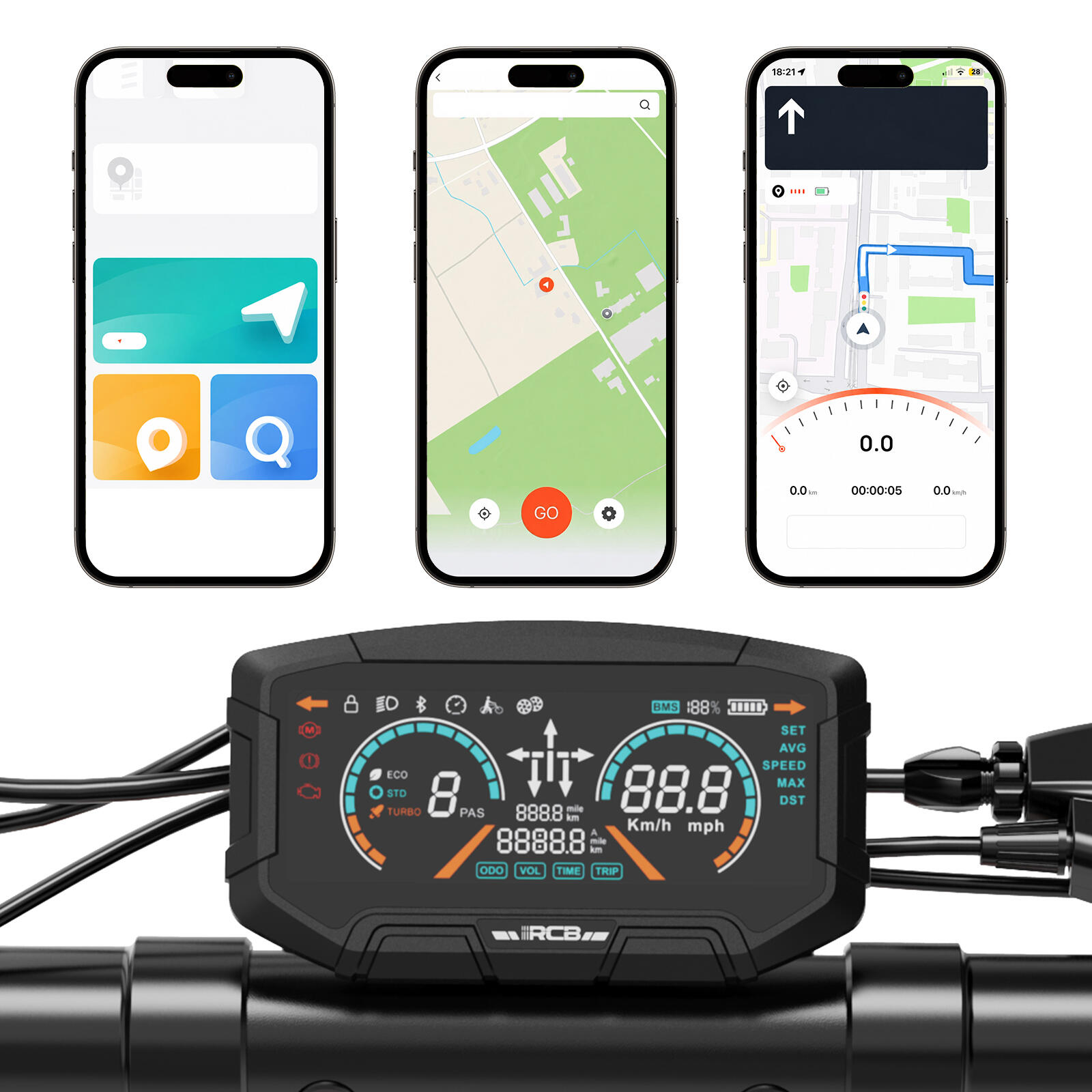 ​​Monopattino RCB D7 Ultra 27Ah con NFC & Frecce - 130km​ 4/7
