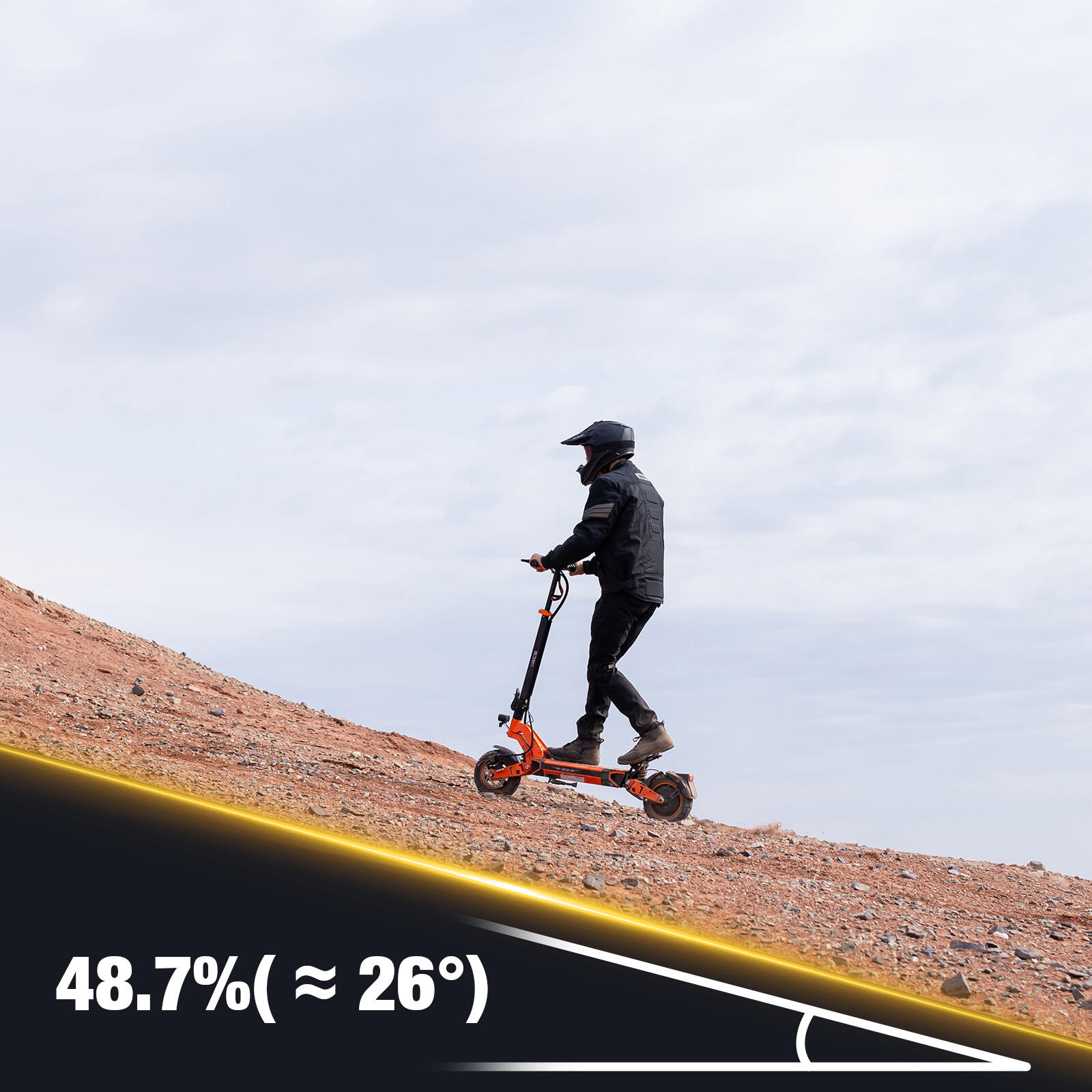 Patinete Elétrico D7 MAX 1800W pico, bat. 27Ah, 26° inclinação, autonomia 120km 5/9