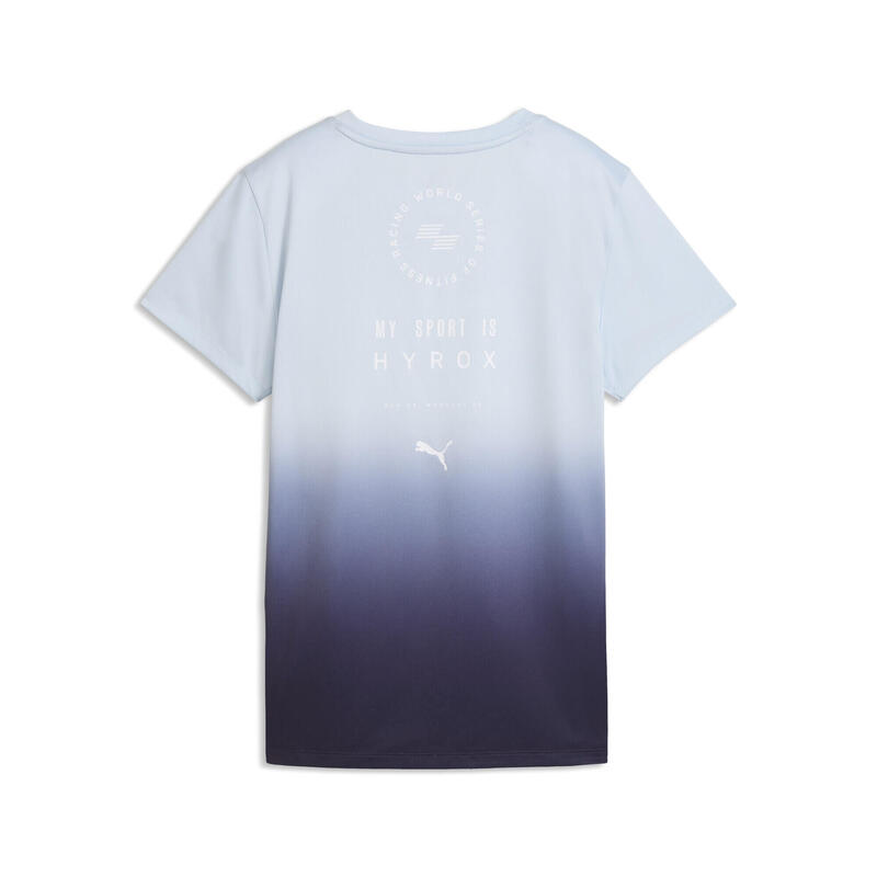 Tricou femei design gradient Hyrox Graphic, albastru degrade PUMA