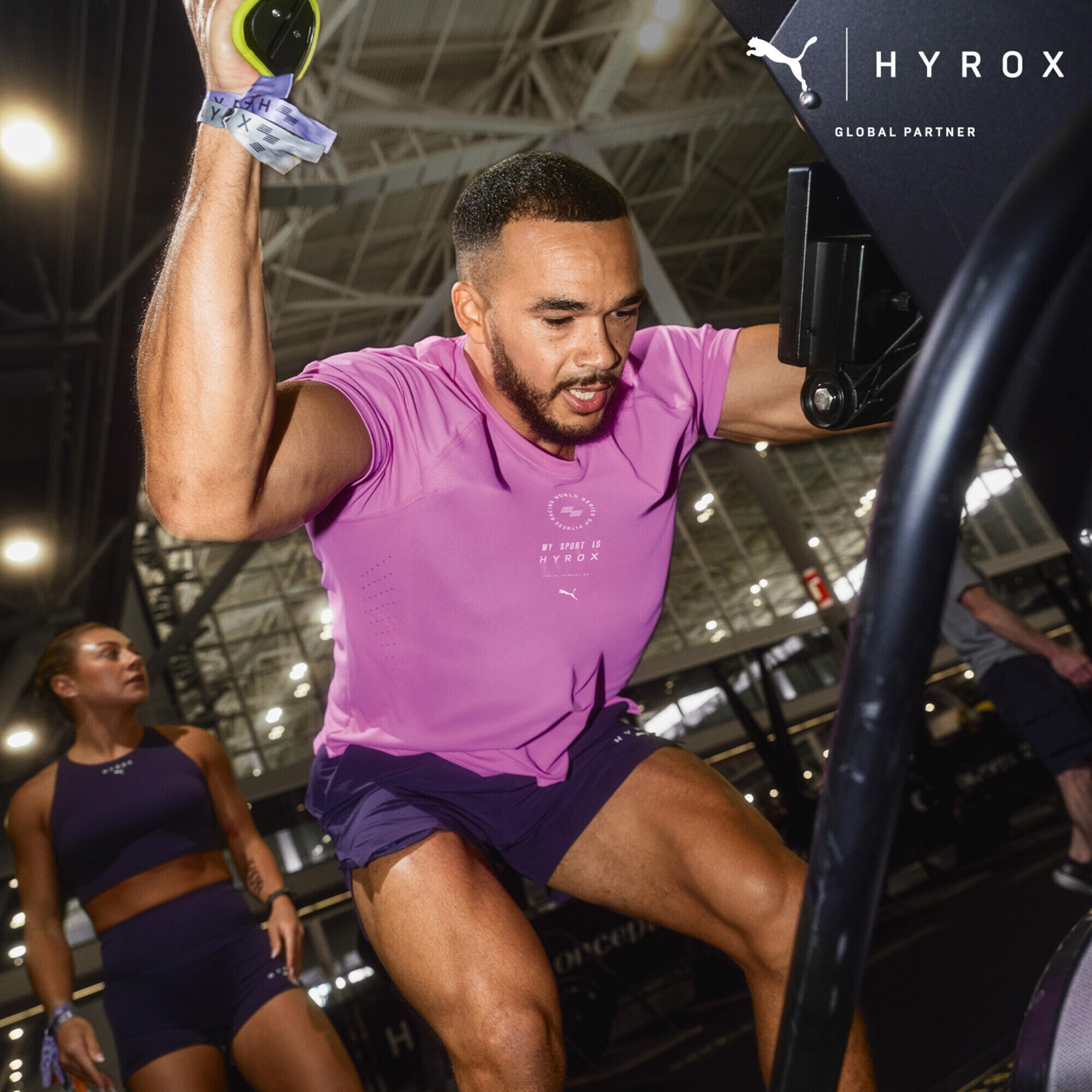 T-shirt da training PUMA x HYROX DRYELITE da uomo PUMA 5/6