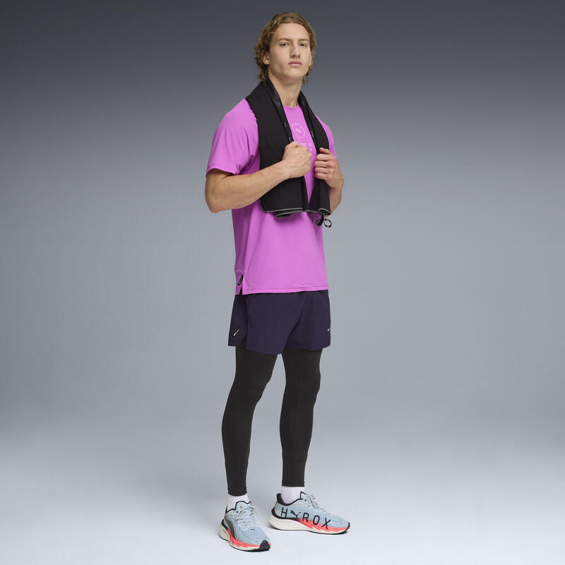 Tricou cu mânecă scurtă cross training bărbați mesh ventilație Dryelite, alb