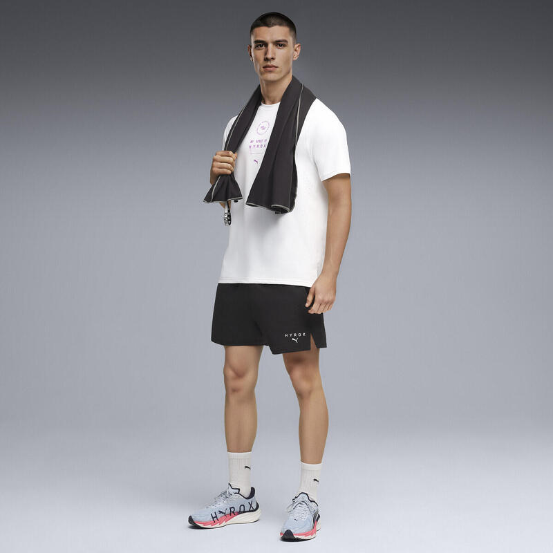 Tricou cu mânecă scurtă cross training bărbați mesh ventilație Dryelite, alb