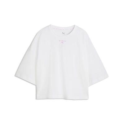Puma x hyrox kort oversized lifestyle-t-shirt voor dames puma