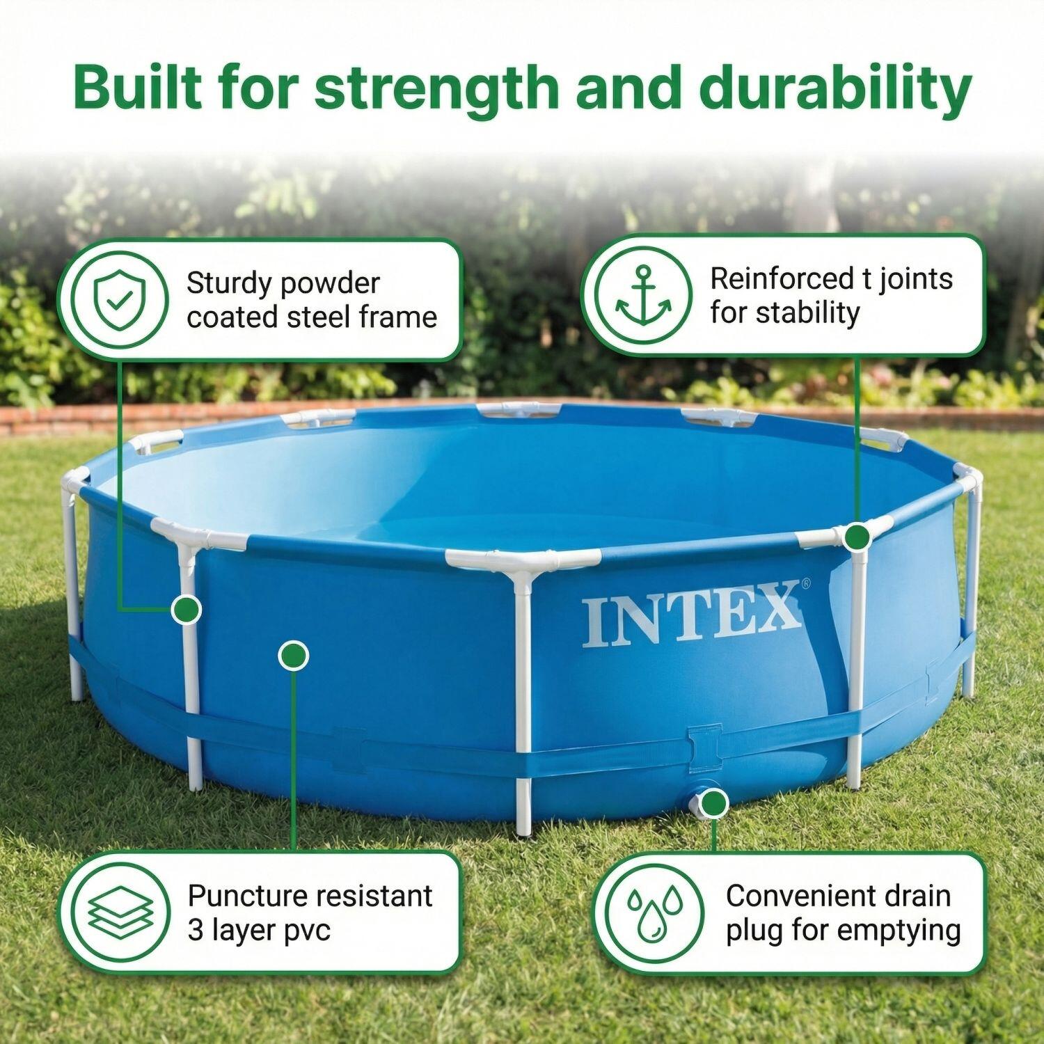 Frame Pool Rund - 305x76 cm - 7-teilig  S304 6/7