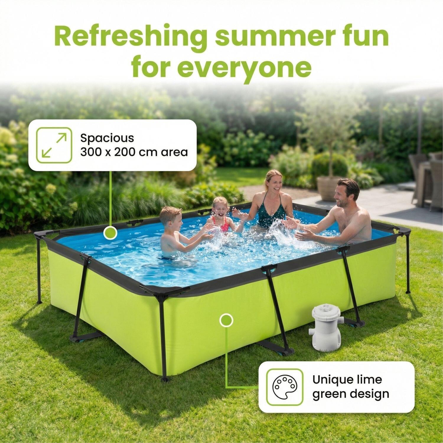 EXIT TOYS Piscina Exit Rectangular - 300x200x65 cm - 7-piezas  S217 2/7